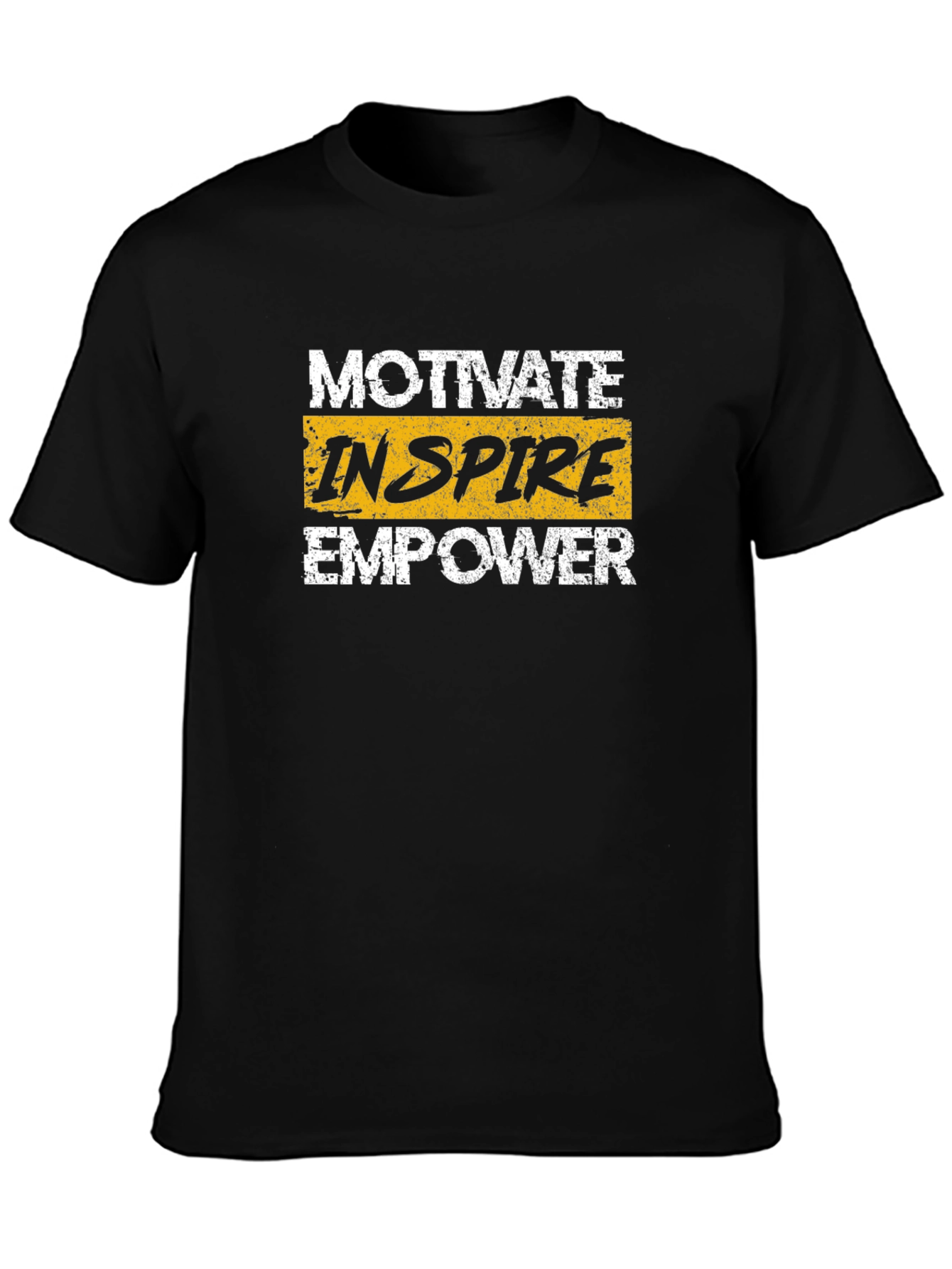 Motivate Inspire Empower Graphic Tee - Black