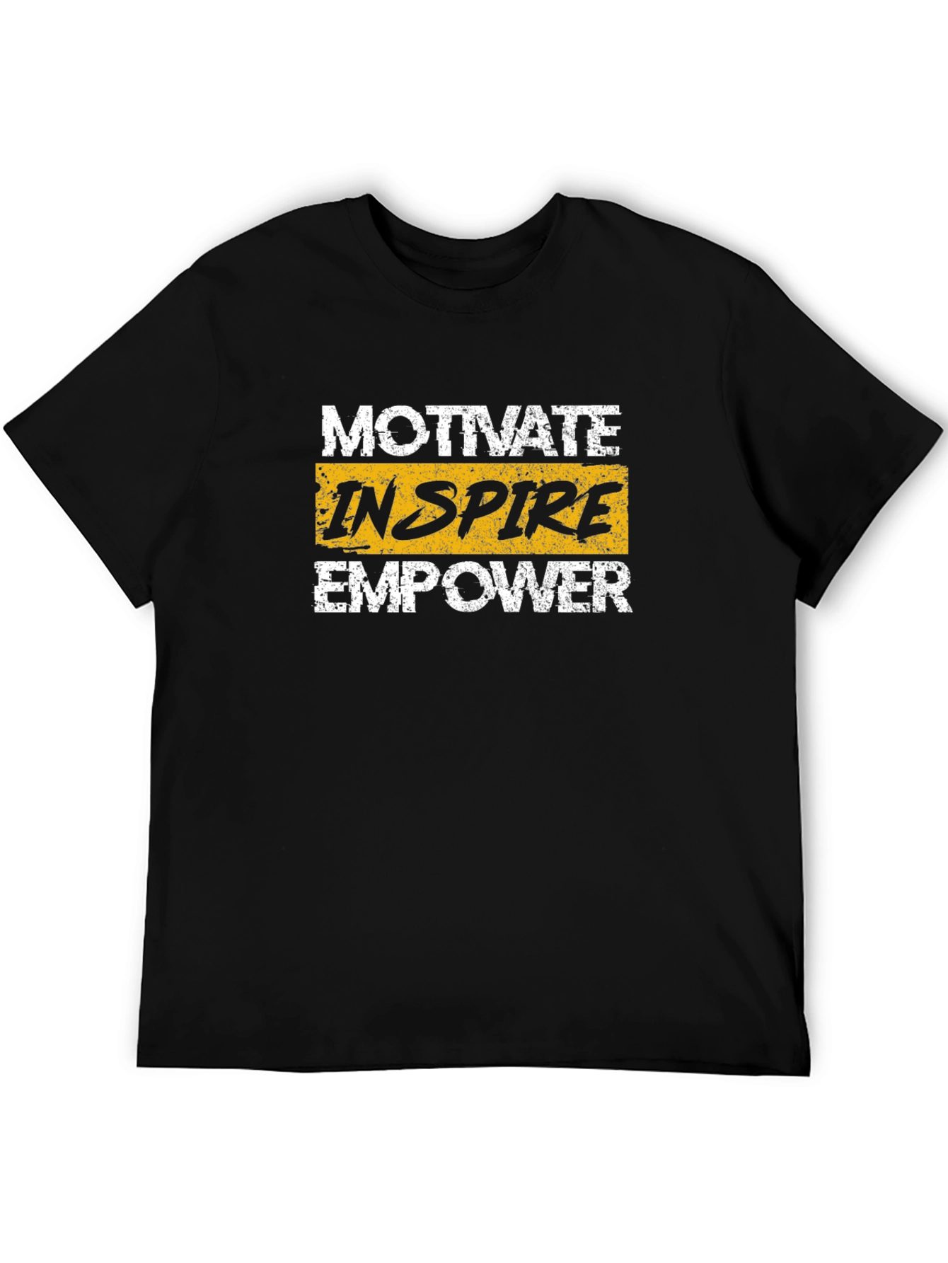 Motivate Inspire Empower Graphic Tee - Black