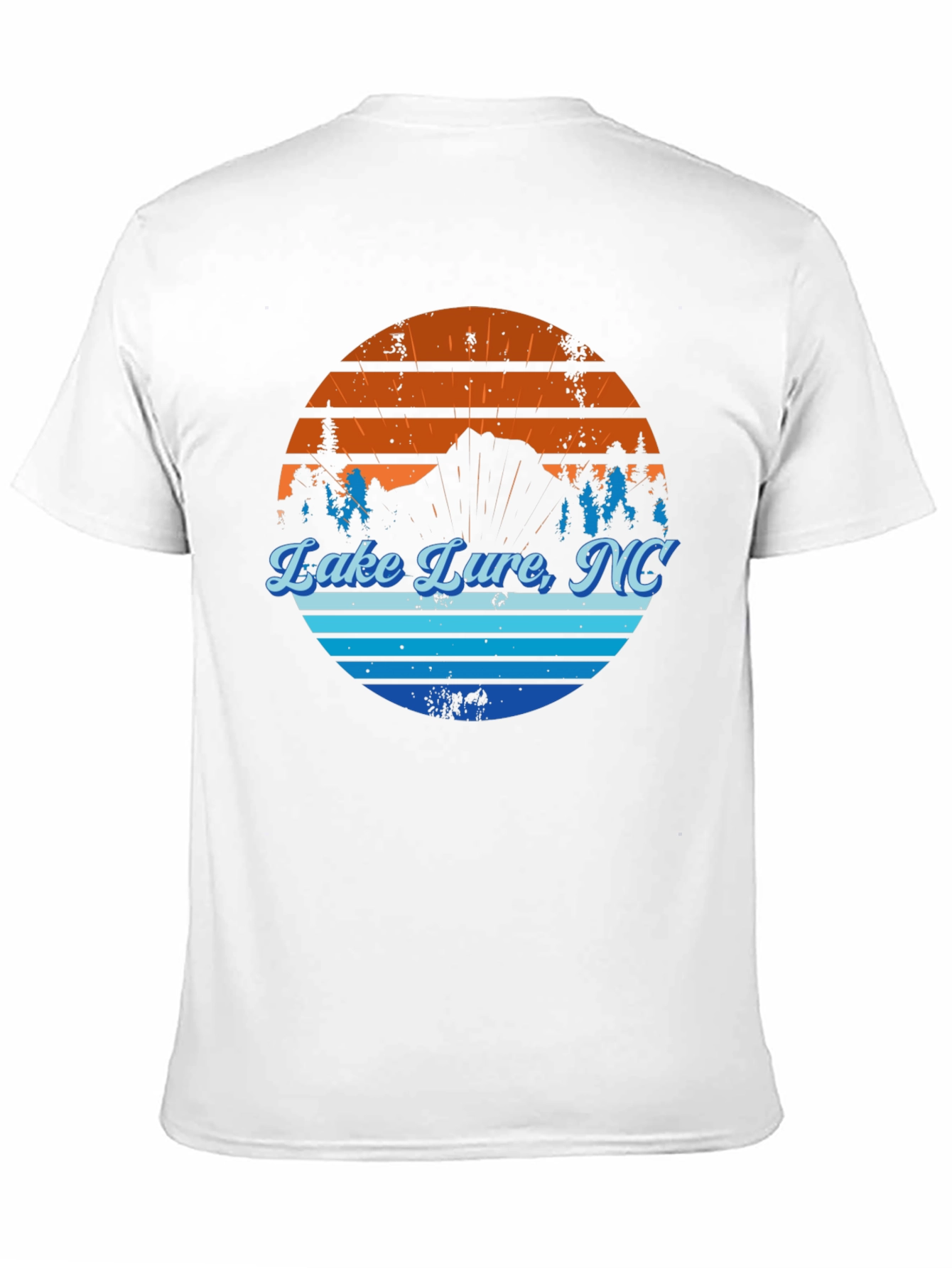 Lake Lure NC Graphic Tee - Mens Black T-Shirt