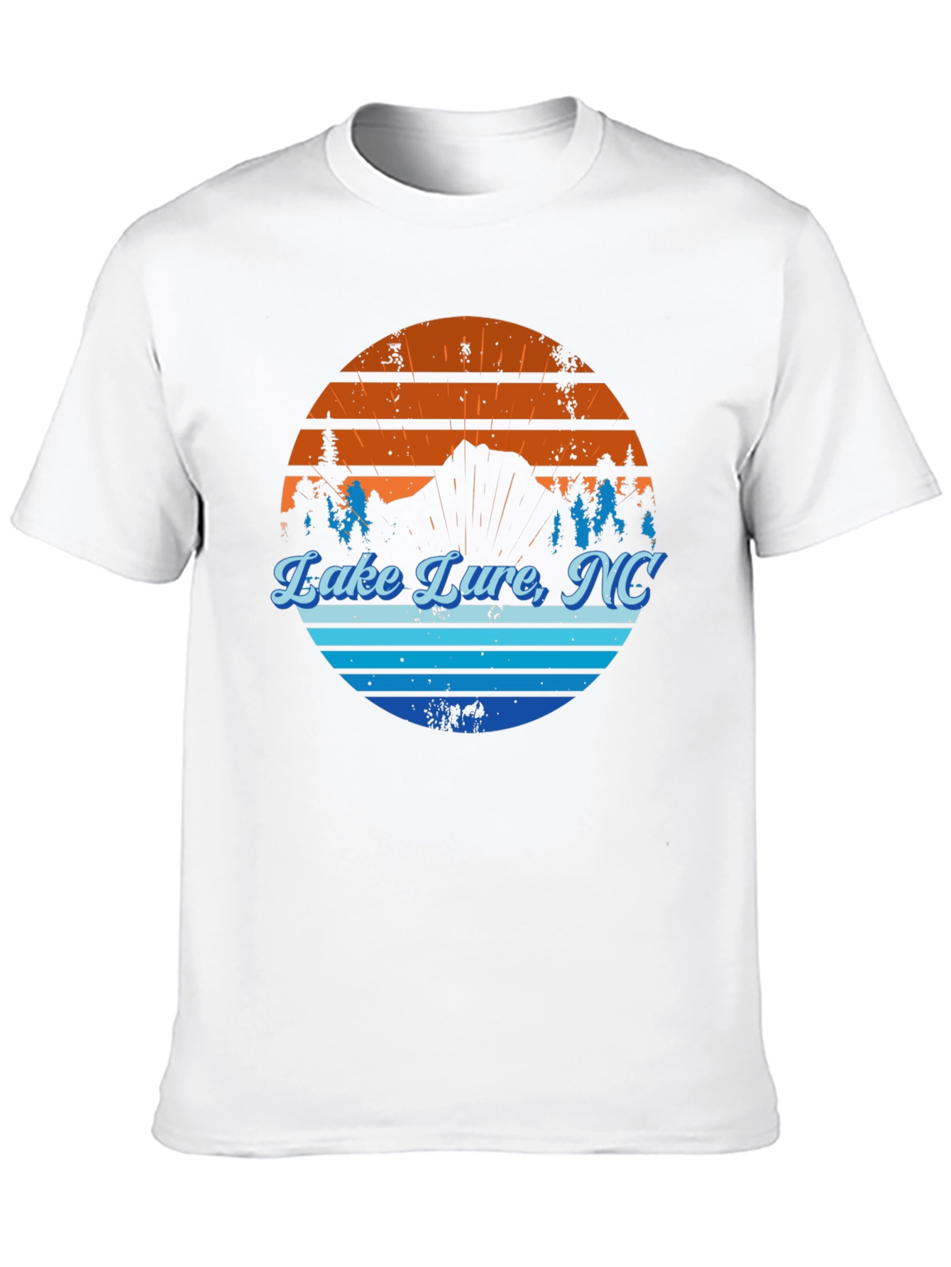 Lake Lure NC Graphic Tee - Mens Black T-Shirt