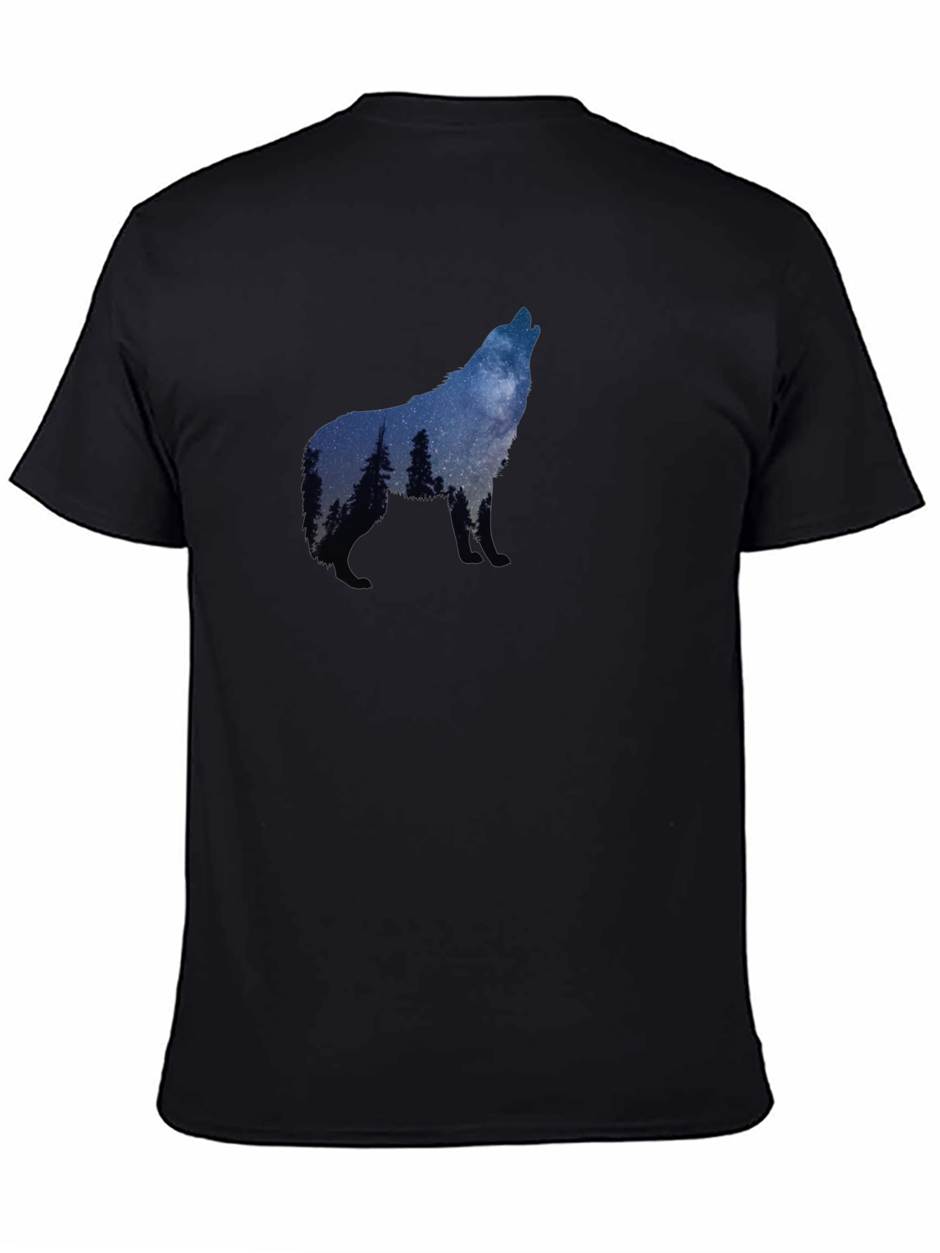 Wolf Howling Silhouette T-Shirt - Nature Graphic Tee