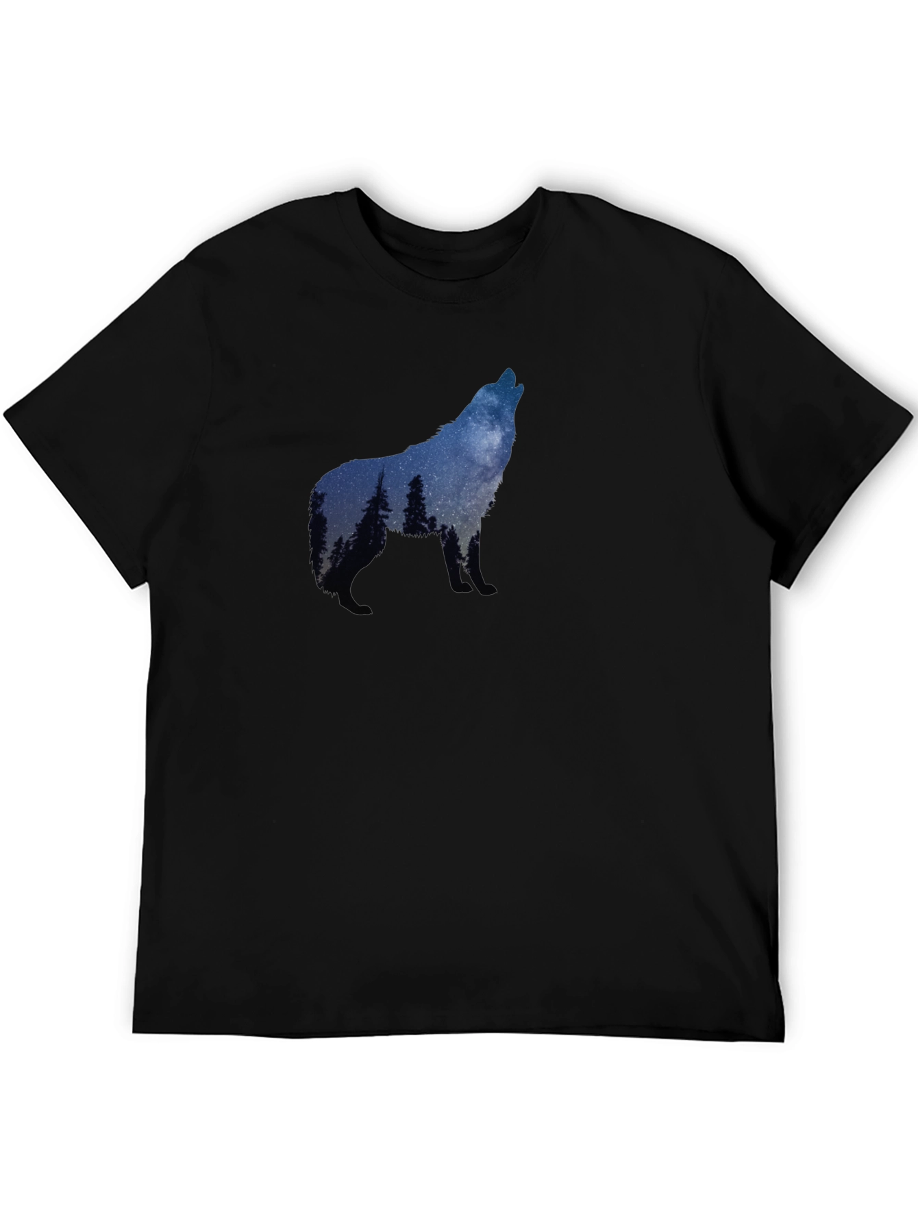 Wolf Howling Silhouette T-Shirt - Nature Graphic Tee