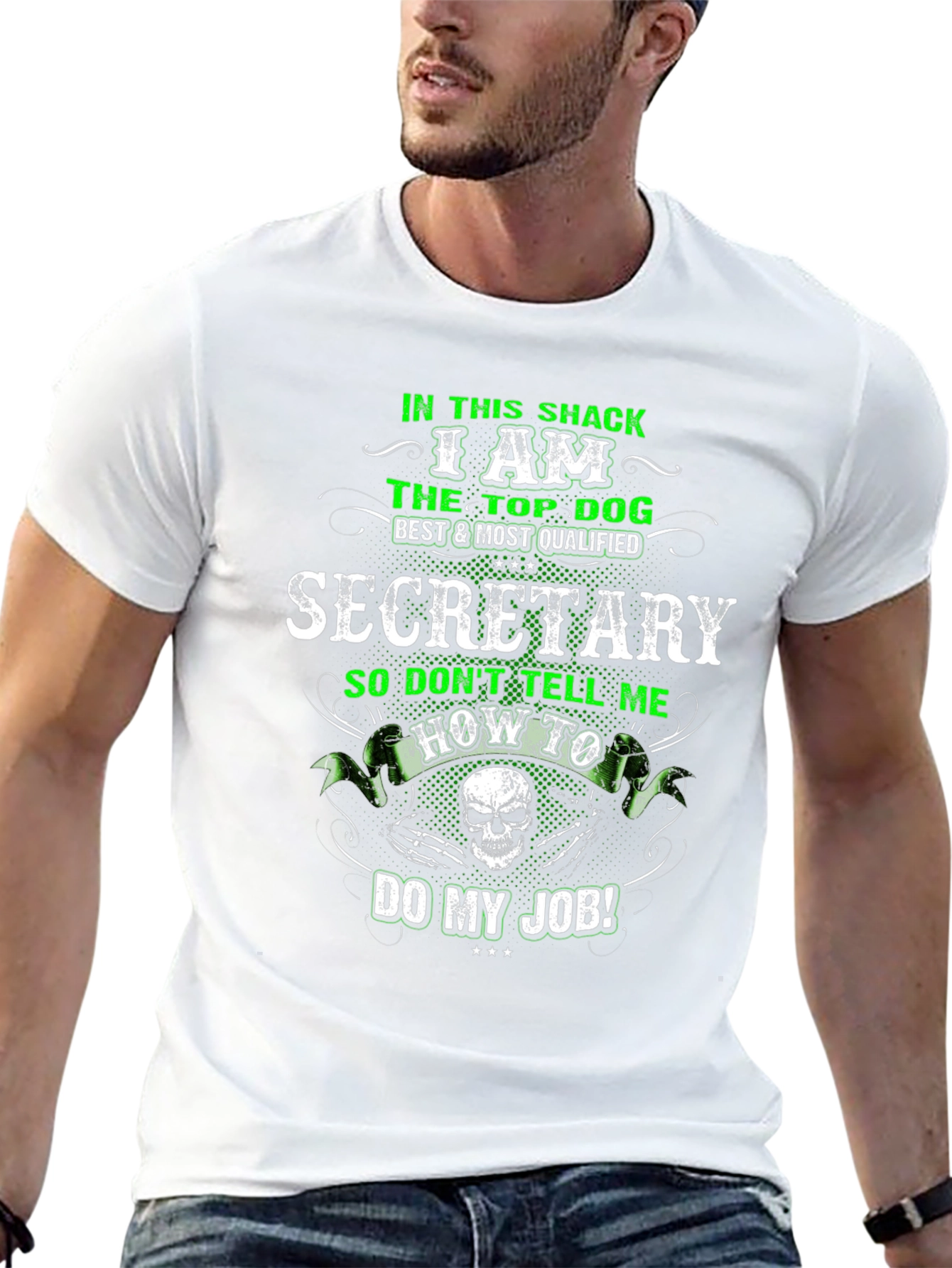 Secretary Top Dog Graphic T-Shirt