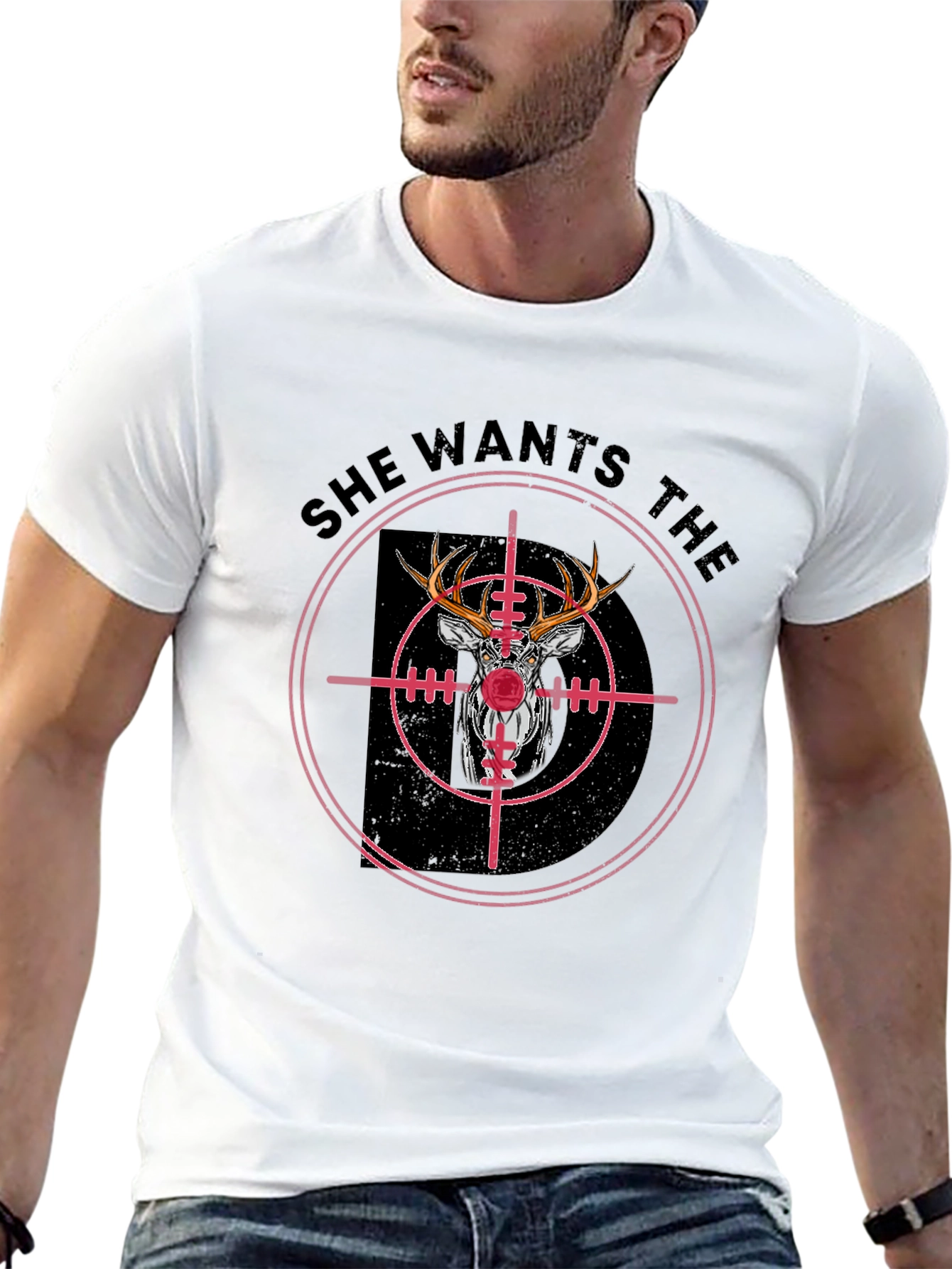 She Wants the Buck Deer Hunting T-Shirt