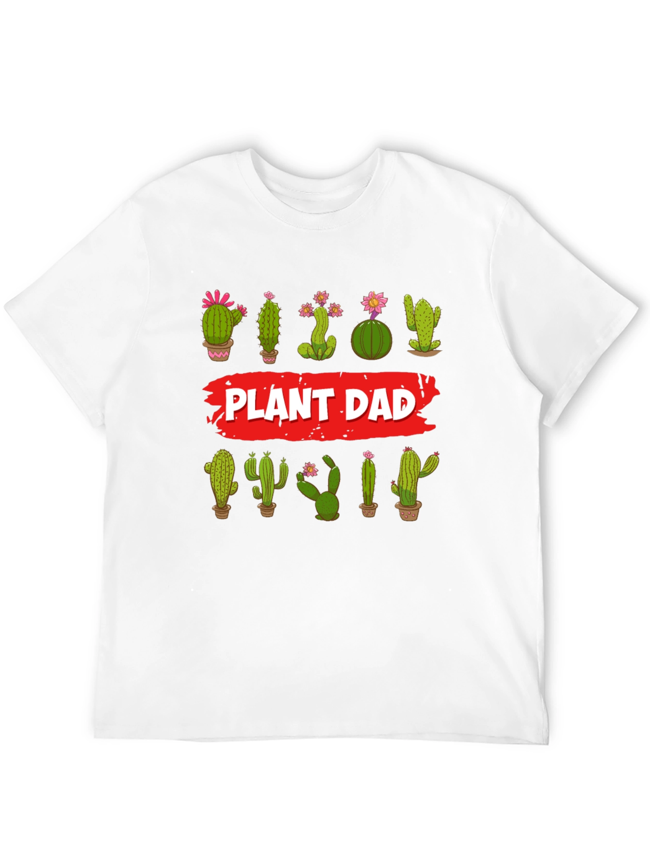 Plant Dad Cactus T-Shirt - Gardener Tee