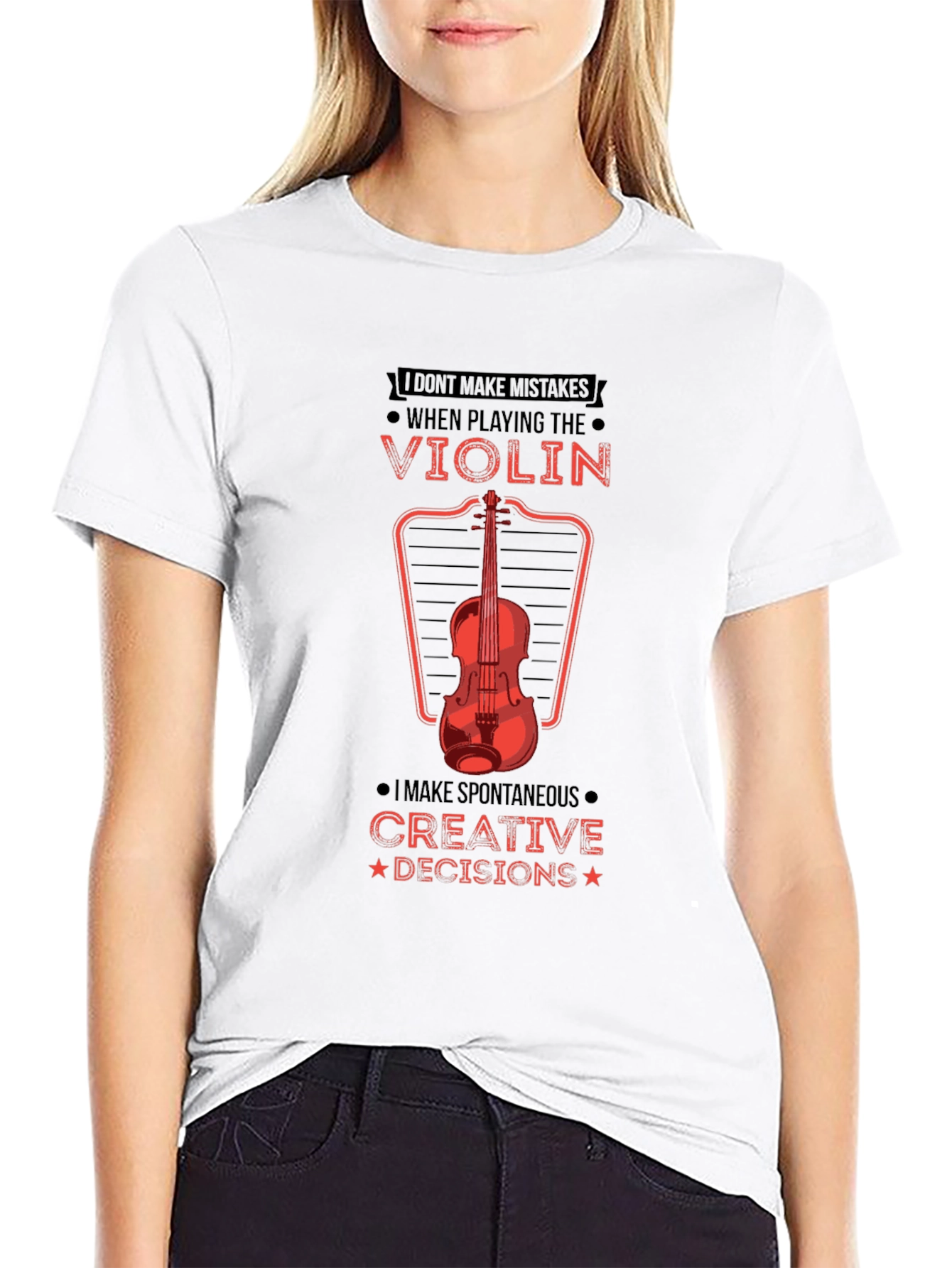 Violin Player Graphic Tee - Creative Decisions!