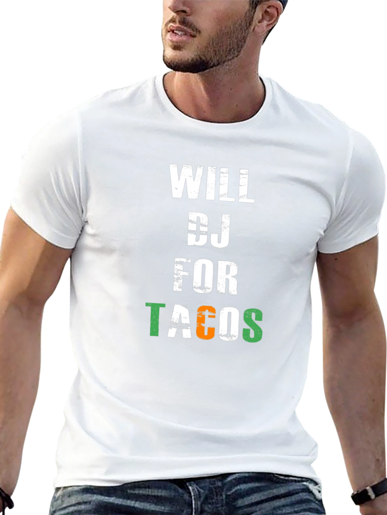 Will DJ for Tacos Graphic T-Shirt
