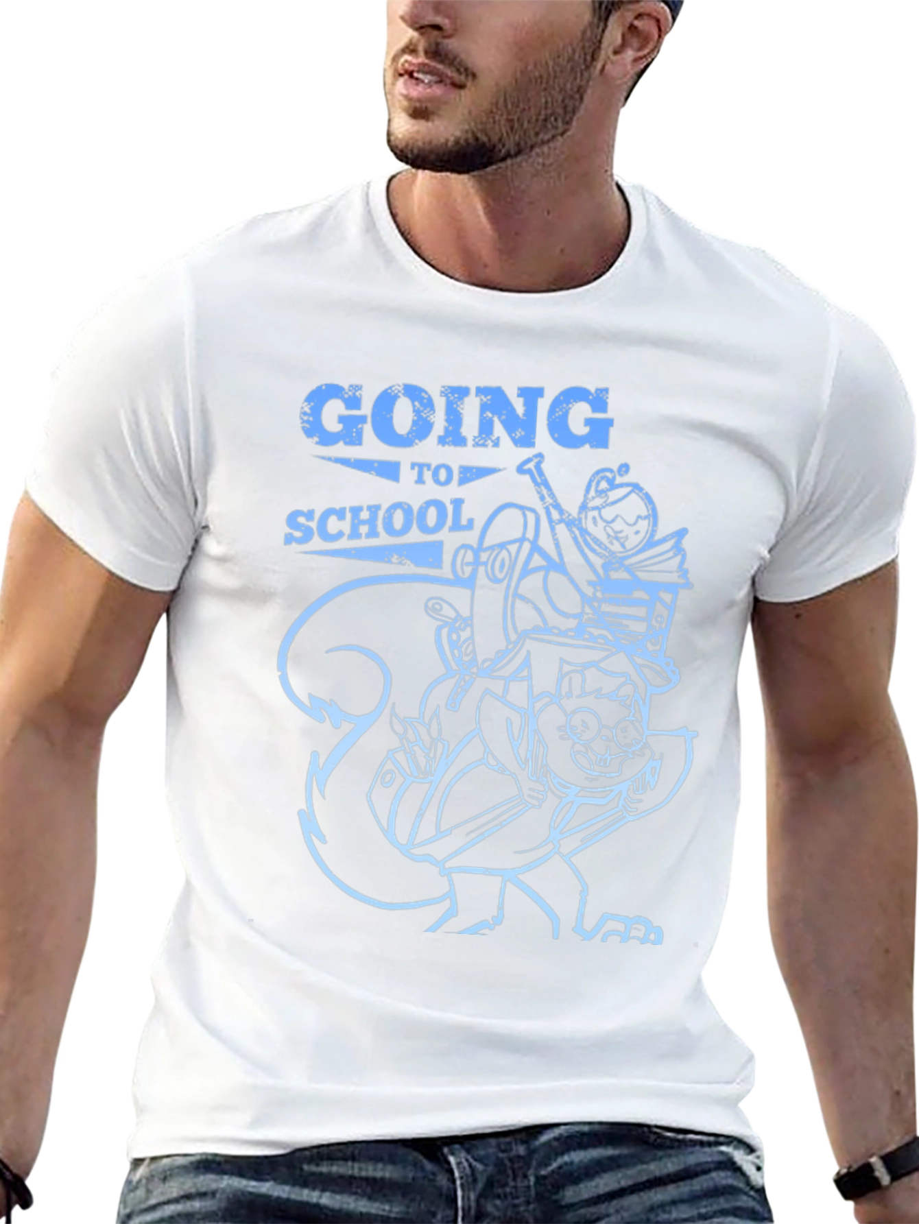 Going To School Graphic T-Shirt
