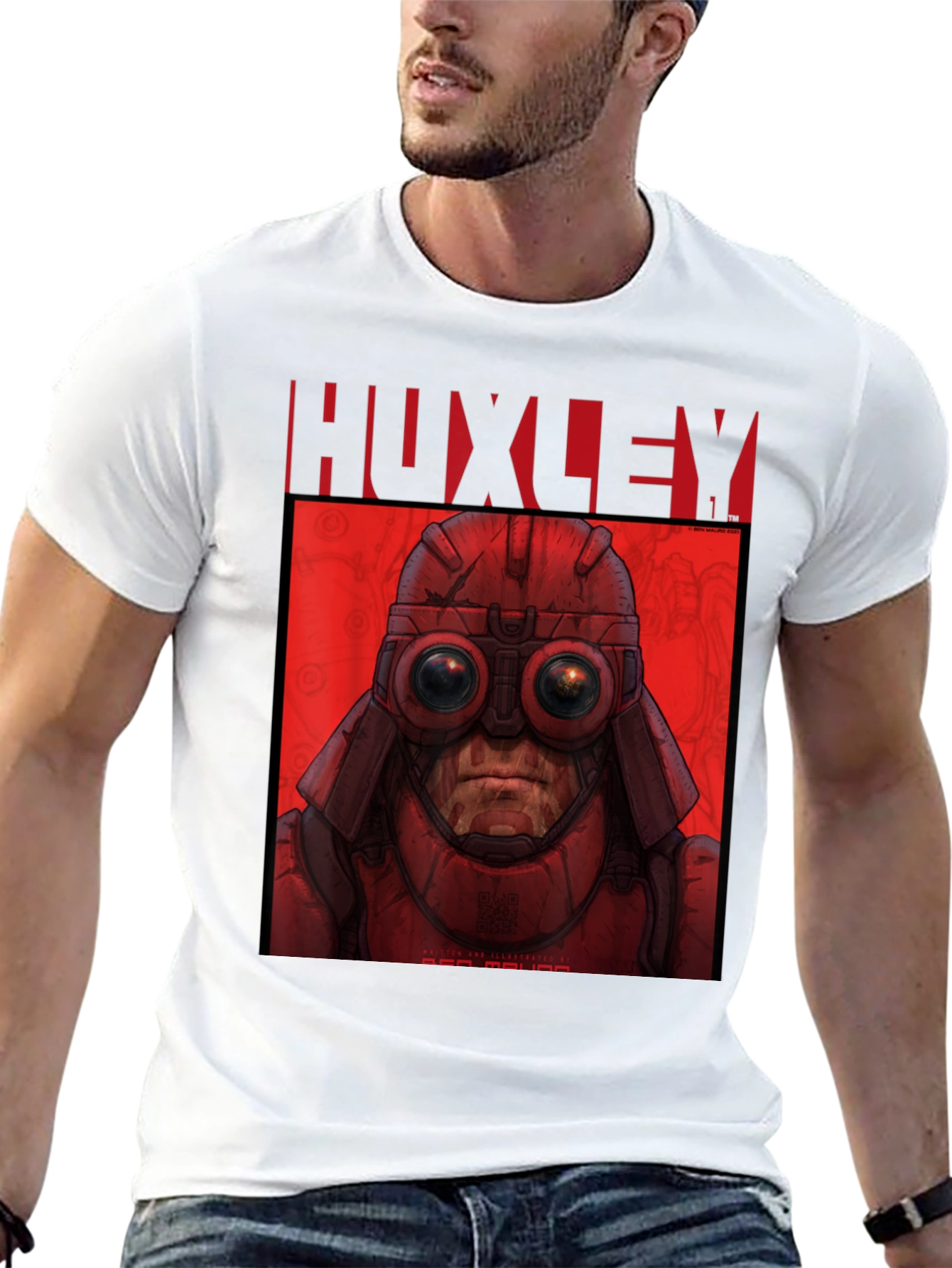 HUXLEY Red MAU MAU Graphic T-Shirt
