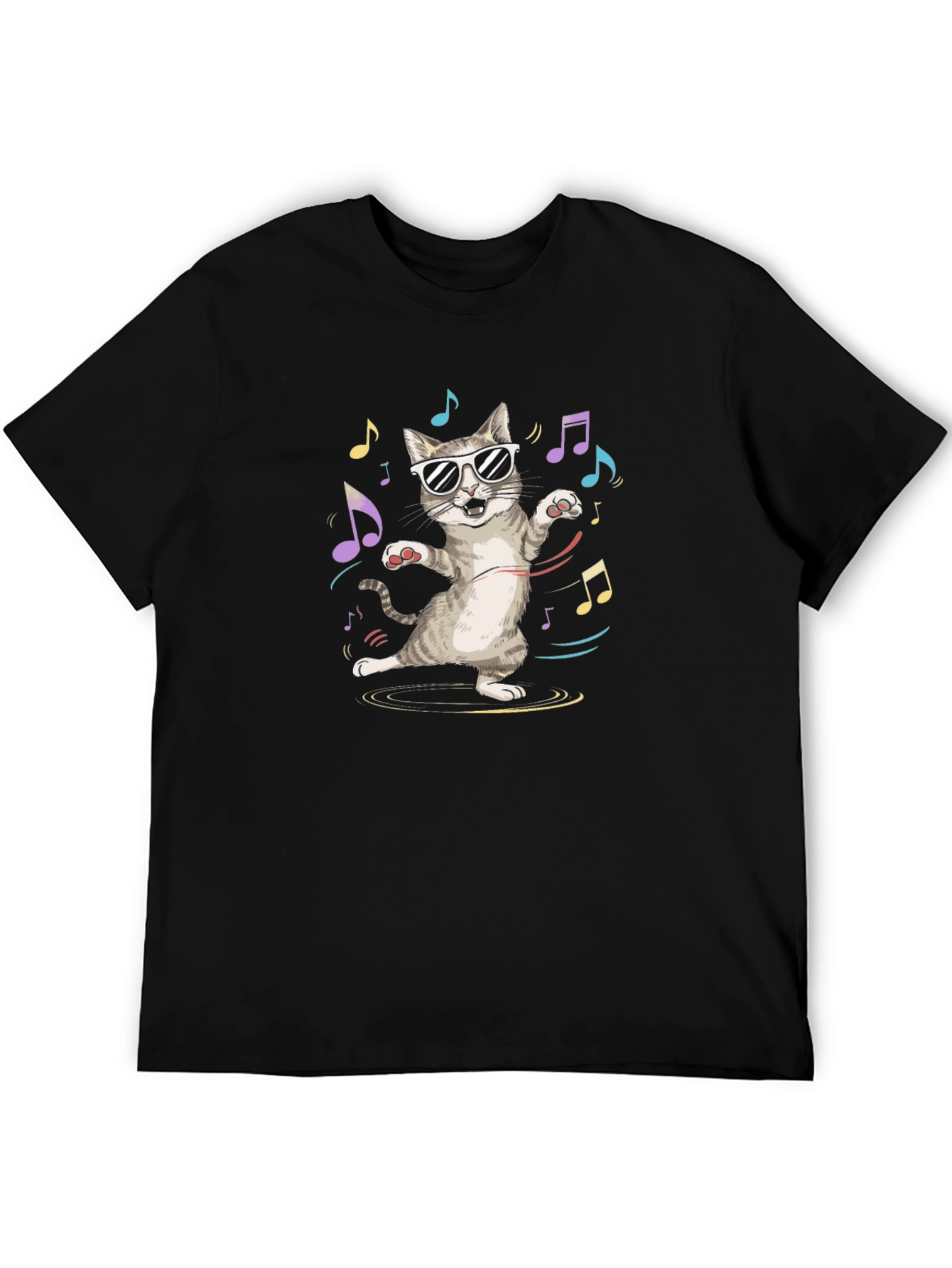 Cool Cat Music T-Shirt - Unisex Cotton Tee