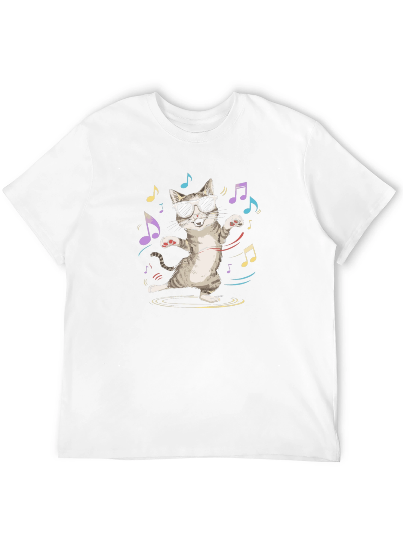 Cool Cat Music T-Shirt - Unisex Cotton Tee