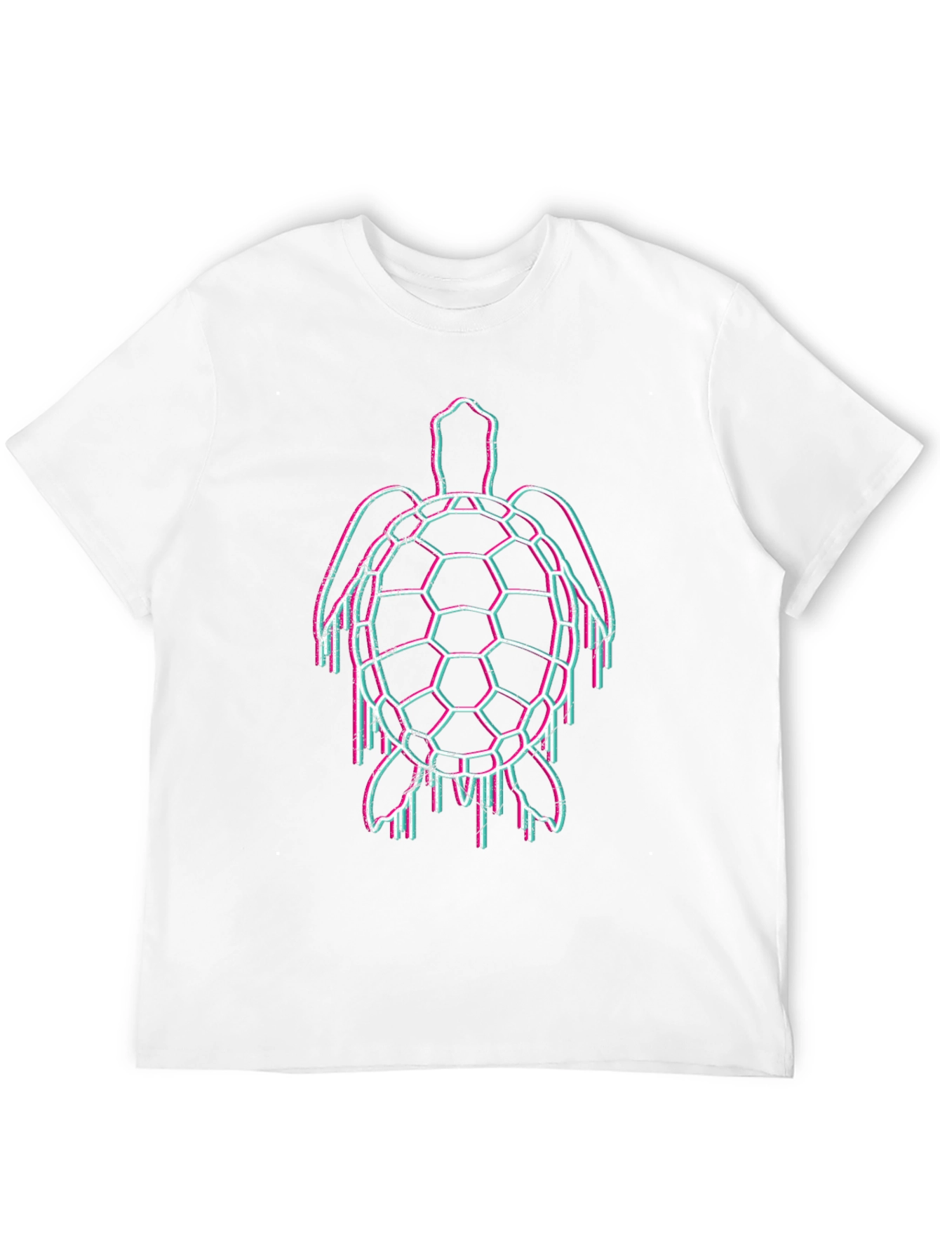 Glitch Turtle Black T-Shirt