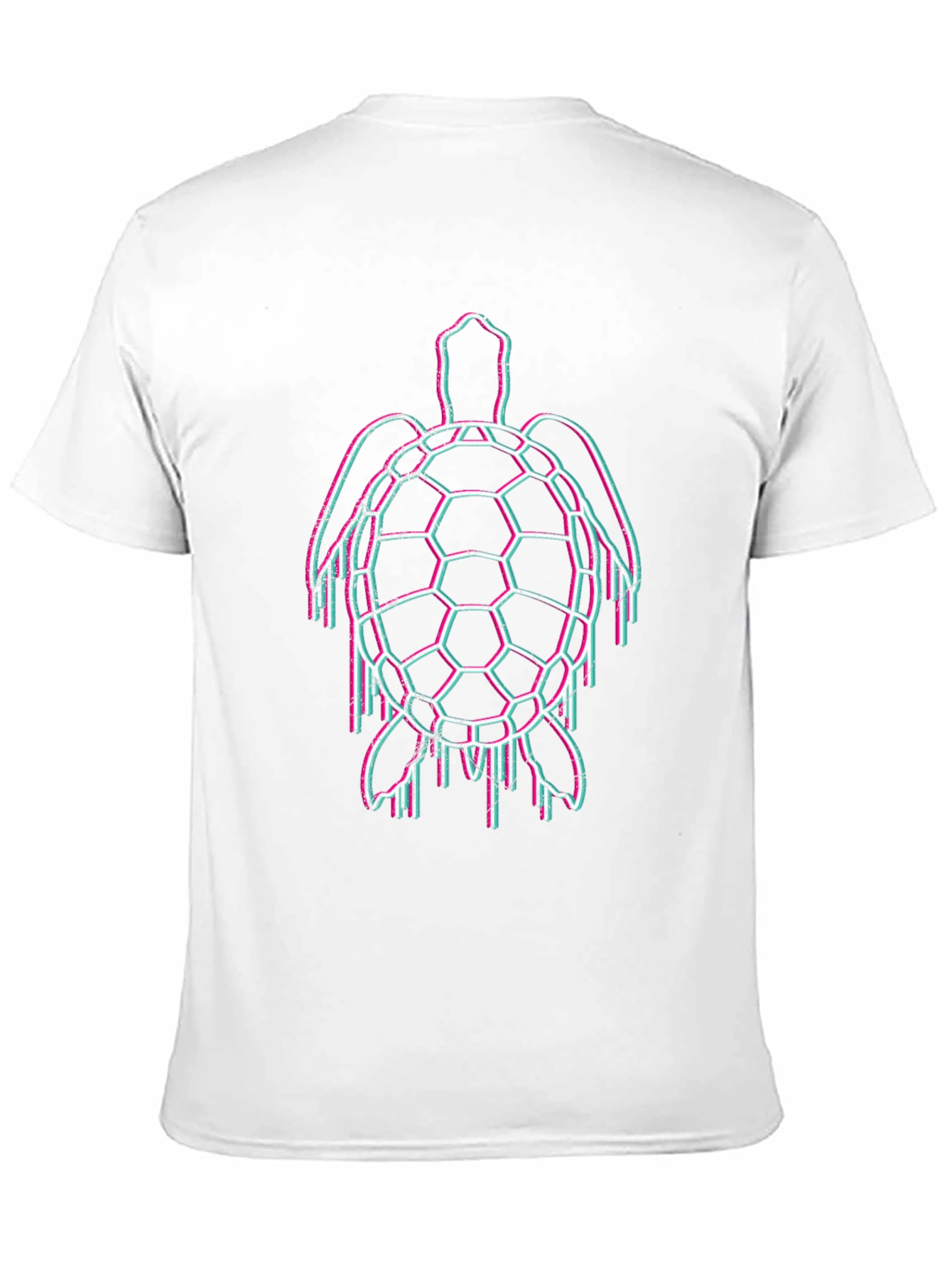 Glitch Turtle Black T-Shirt