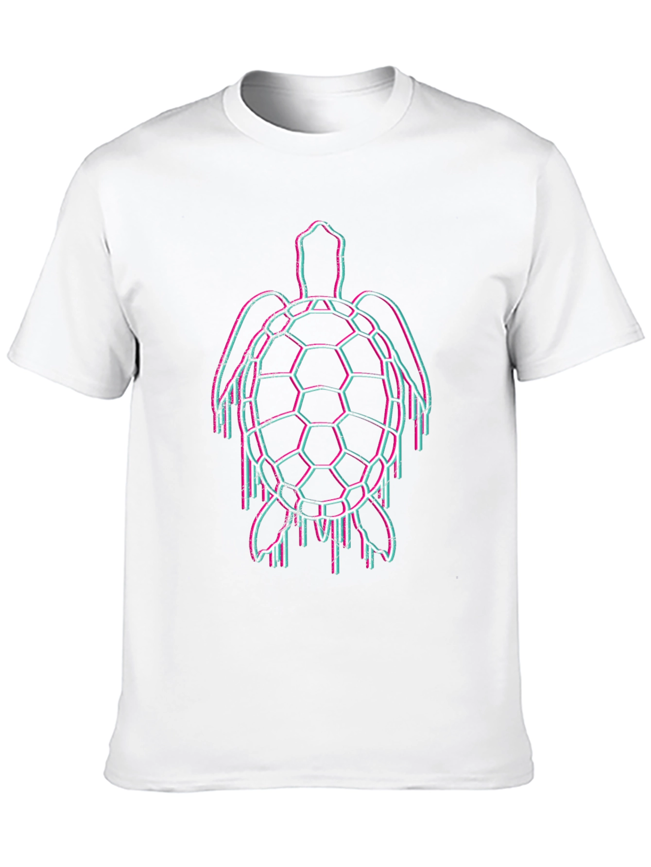 Glitch Turtle Black T-Shirt