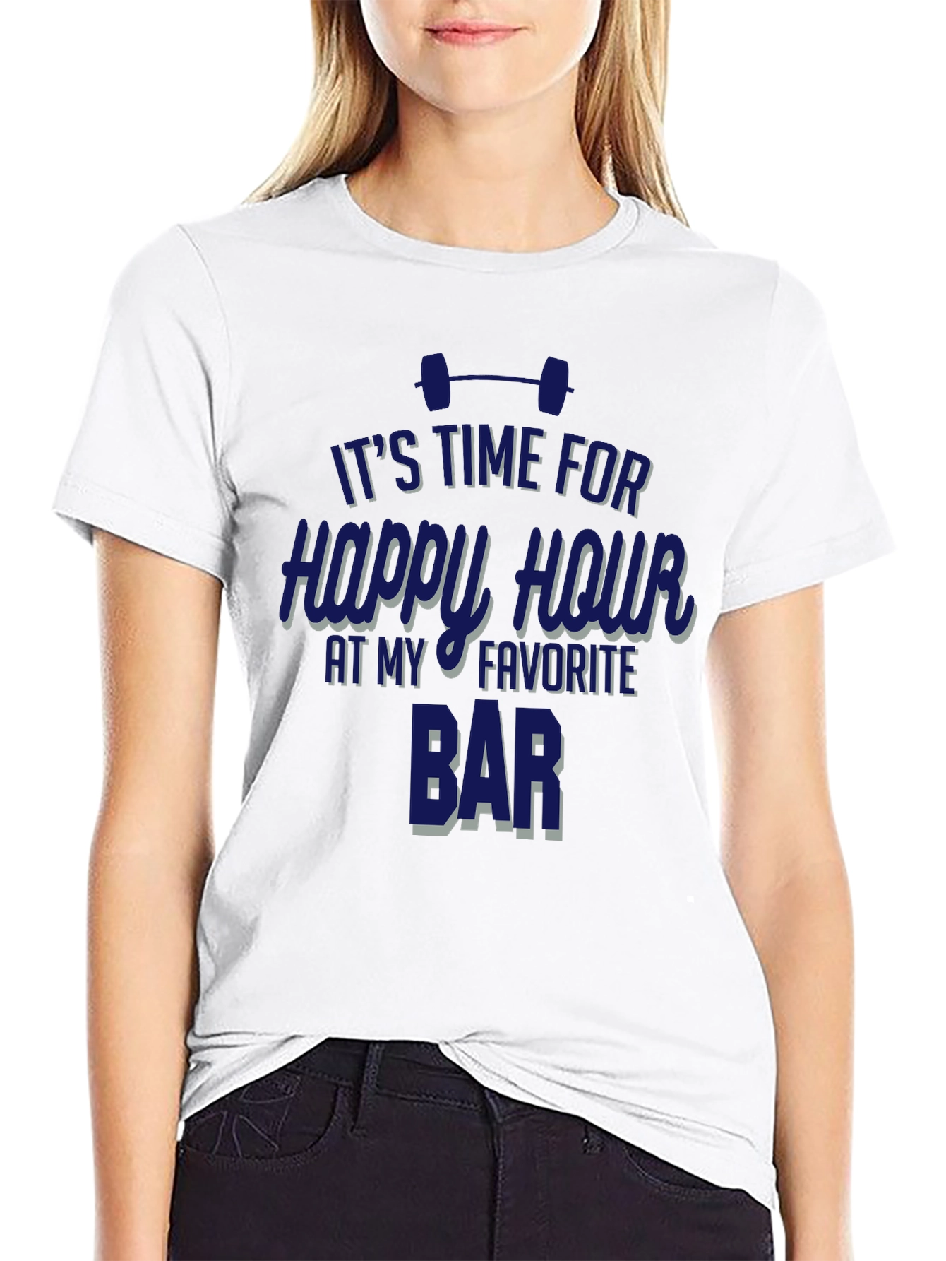 Gym Happy Hour Graphic T-Shirt