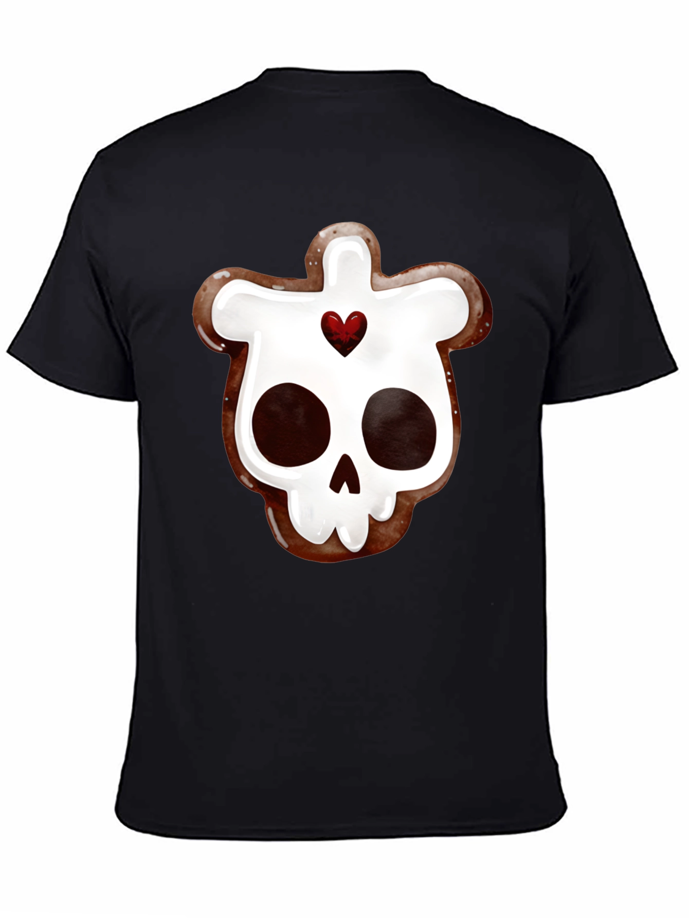 Skull Gingerbread Cookie Graphic Tee