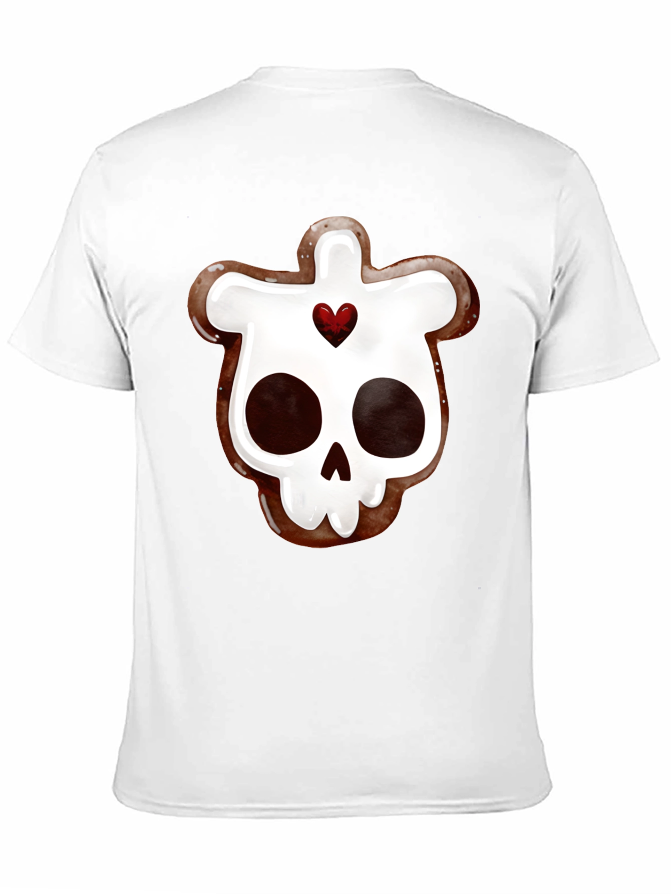 Skull Gingerbread Cookie Graphic Tee