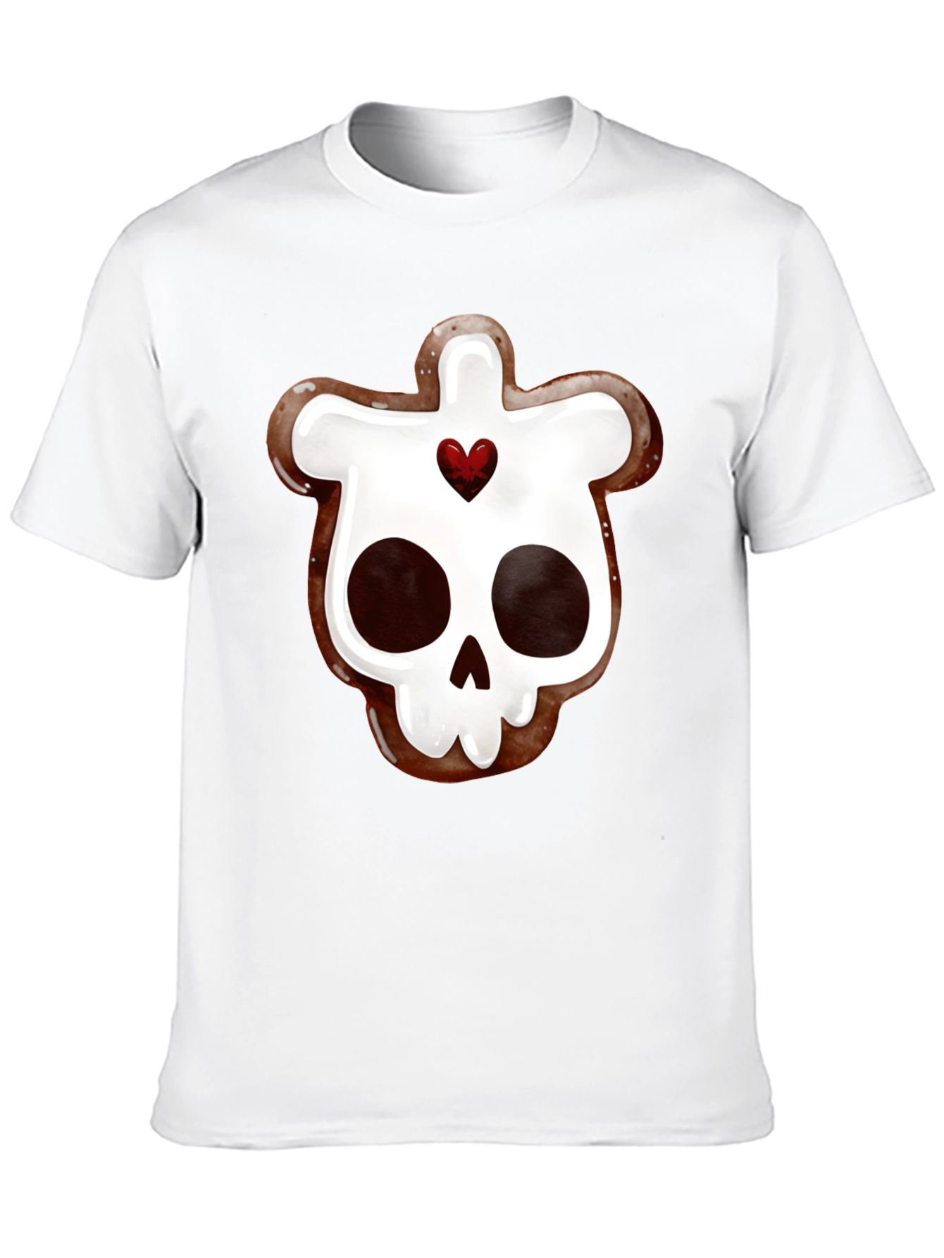 Skull Gingerbread Cookie Graphic Tee