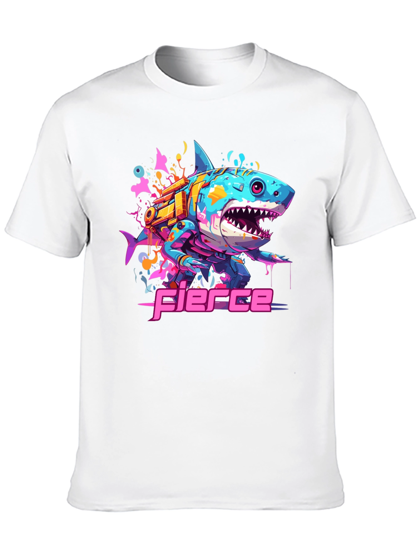 Fierce Cyberpunk Shark T-Shirt