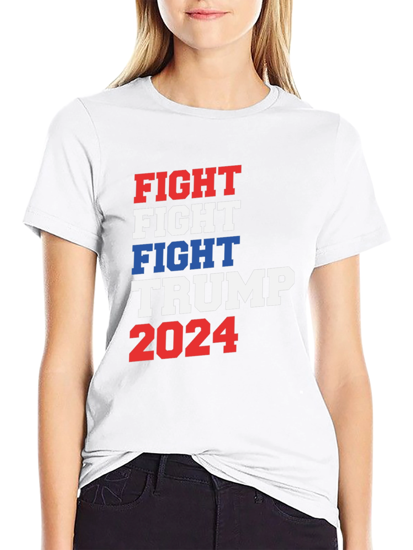 Fight Trump 2024 Graphic T-Shirt