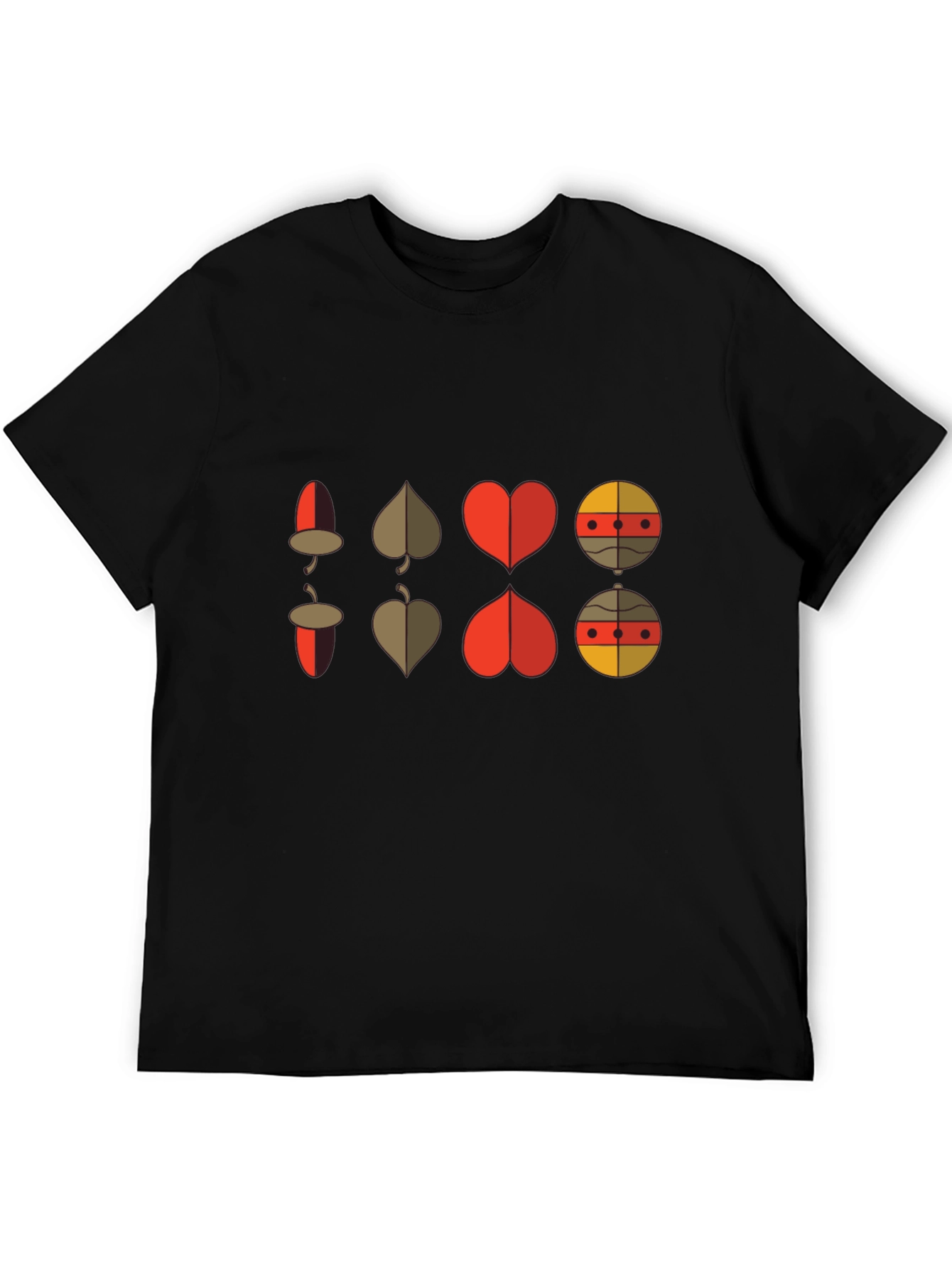 Retro Graphic Tee: Card Suit Fusion
