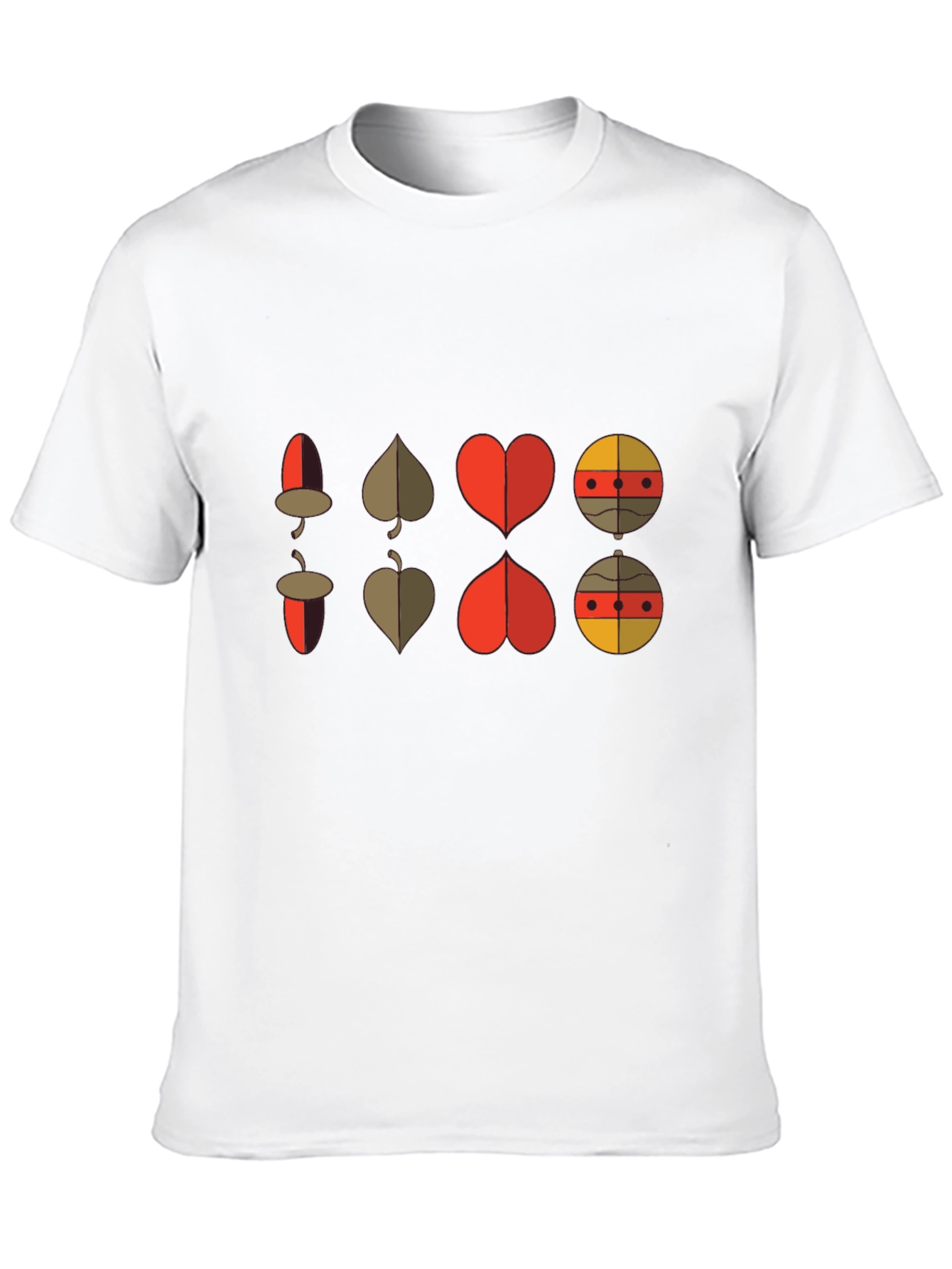 Retro Graphic Tee: Card Suit Fusion