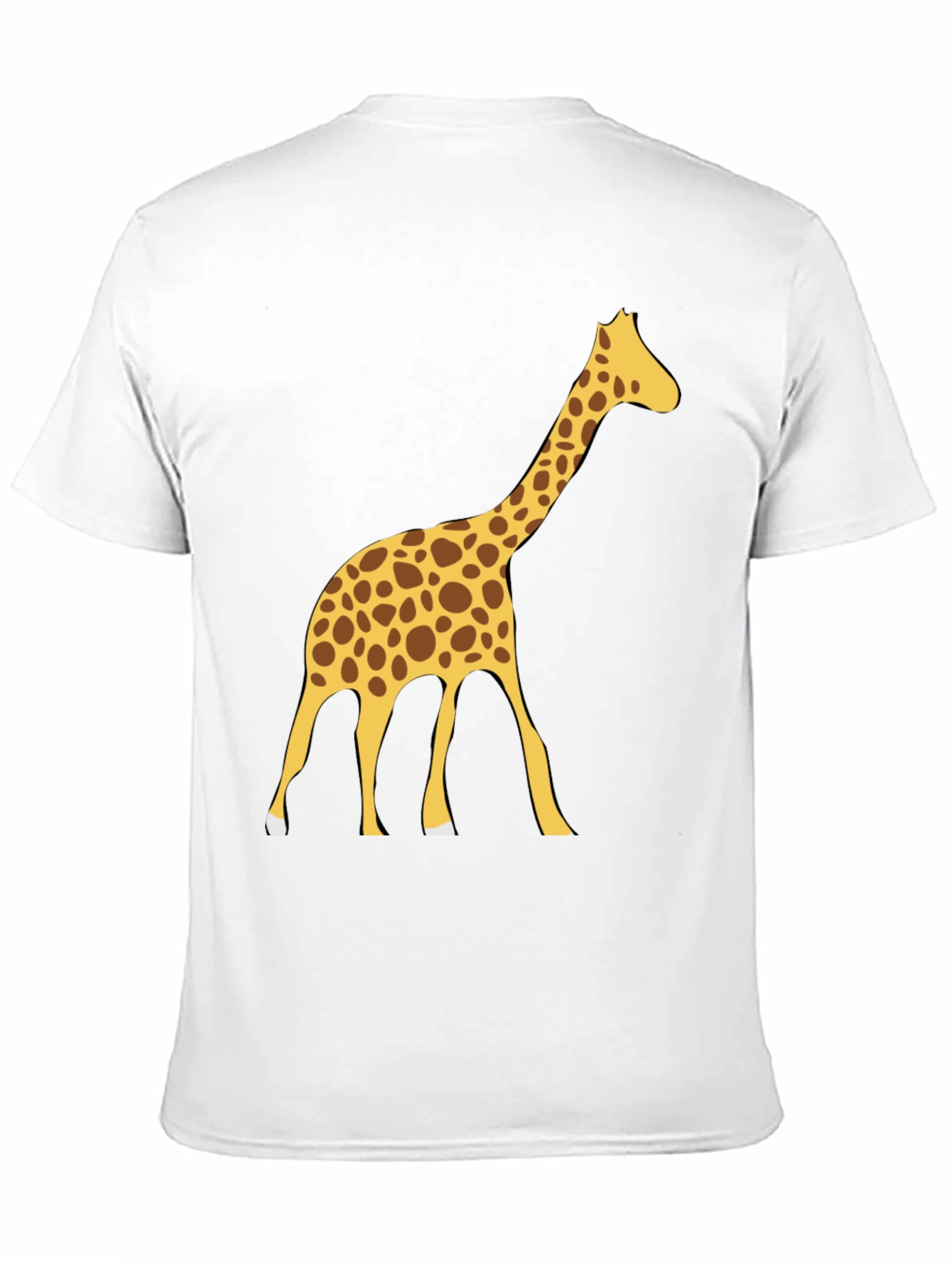 Giraffe Graphic Tee - Black Cotton Blend