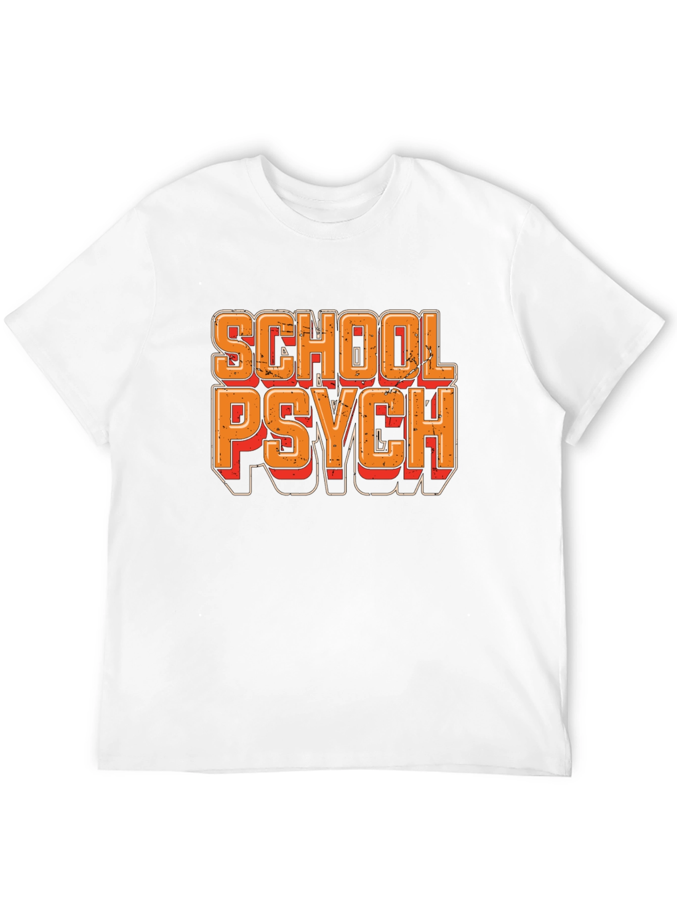 School Psych Retro Style T-Shirt - Black