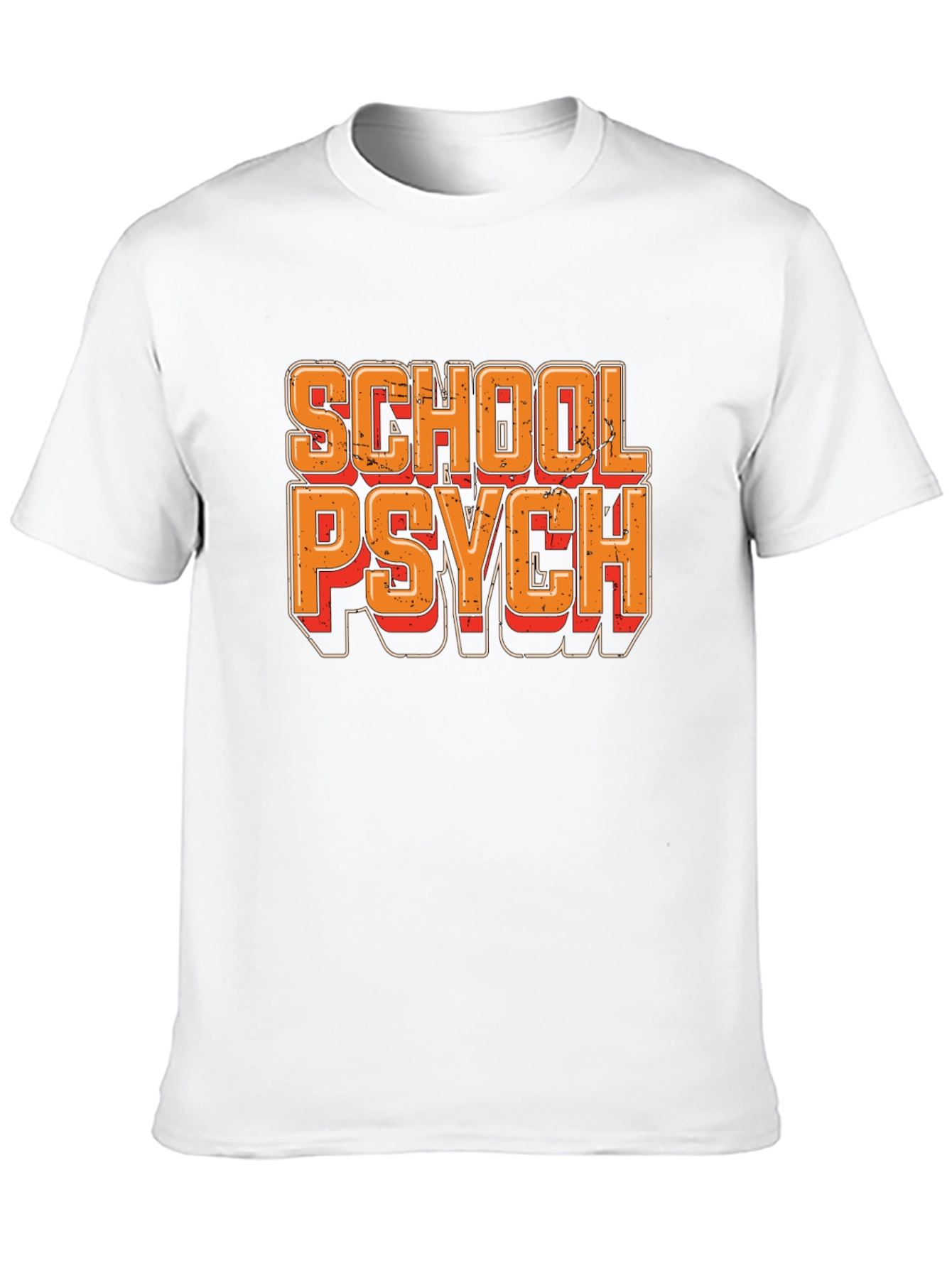 School Psych Retro Style T-Shirt - Black