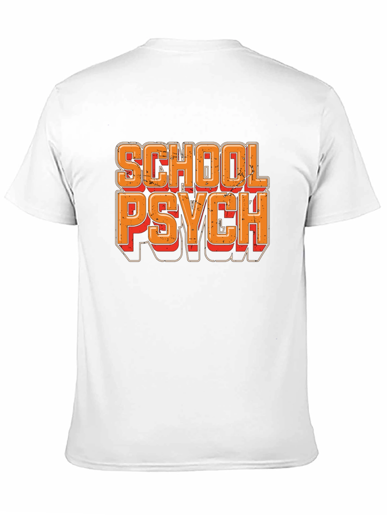 School Psych Retro Style T-Shirt - Black