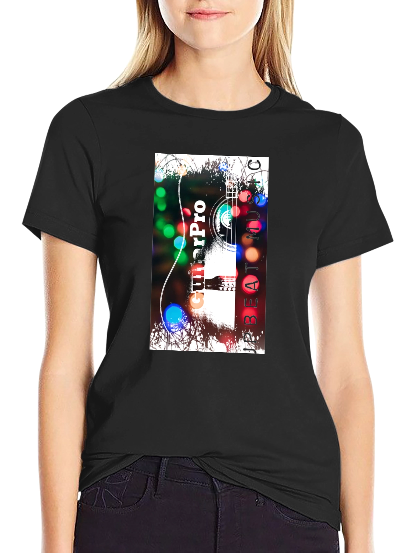 GuitarPro Music T-Shirt - Black Graphic Tee