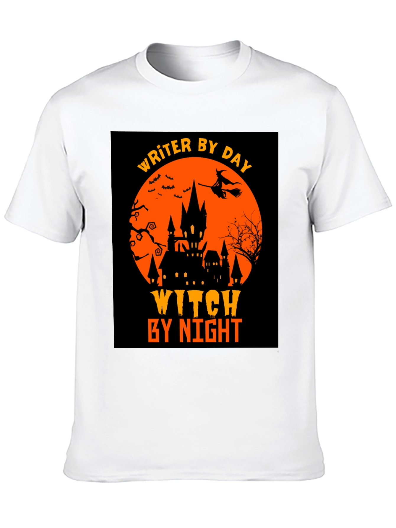 Writer By Day Witch By Night Halloween T-Shirt