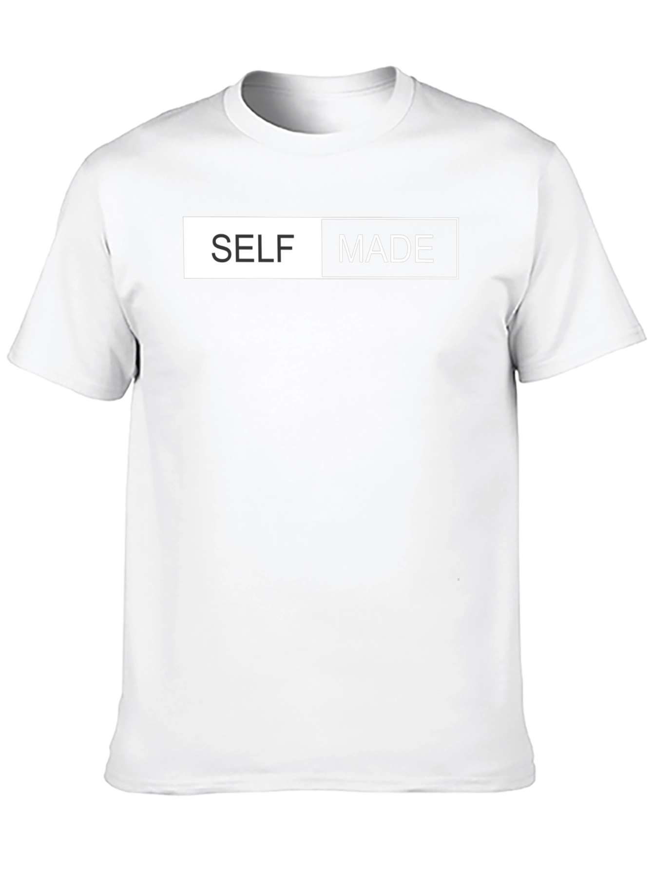 Self Made Graphic Tee - Black Cotton T-Shirt