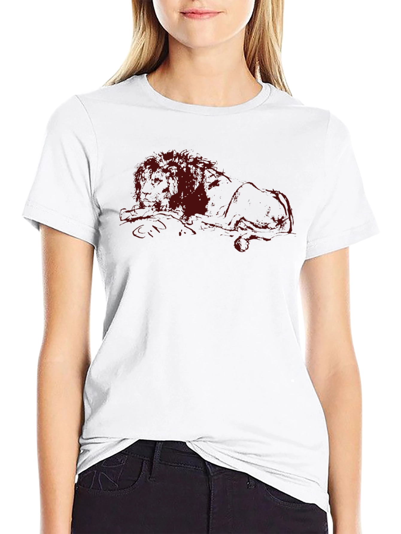 Dark Red Skateboard Tee - Classic Cool