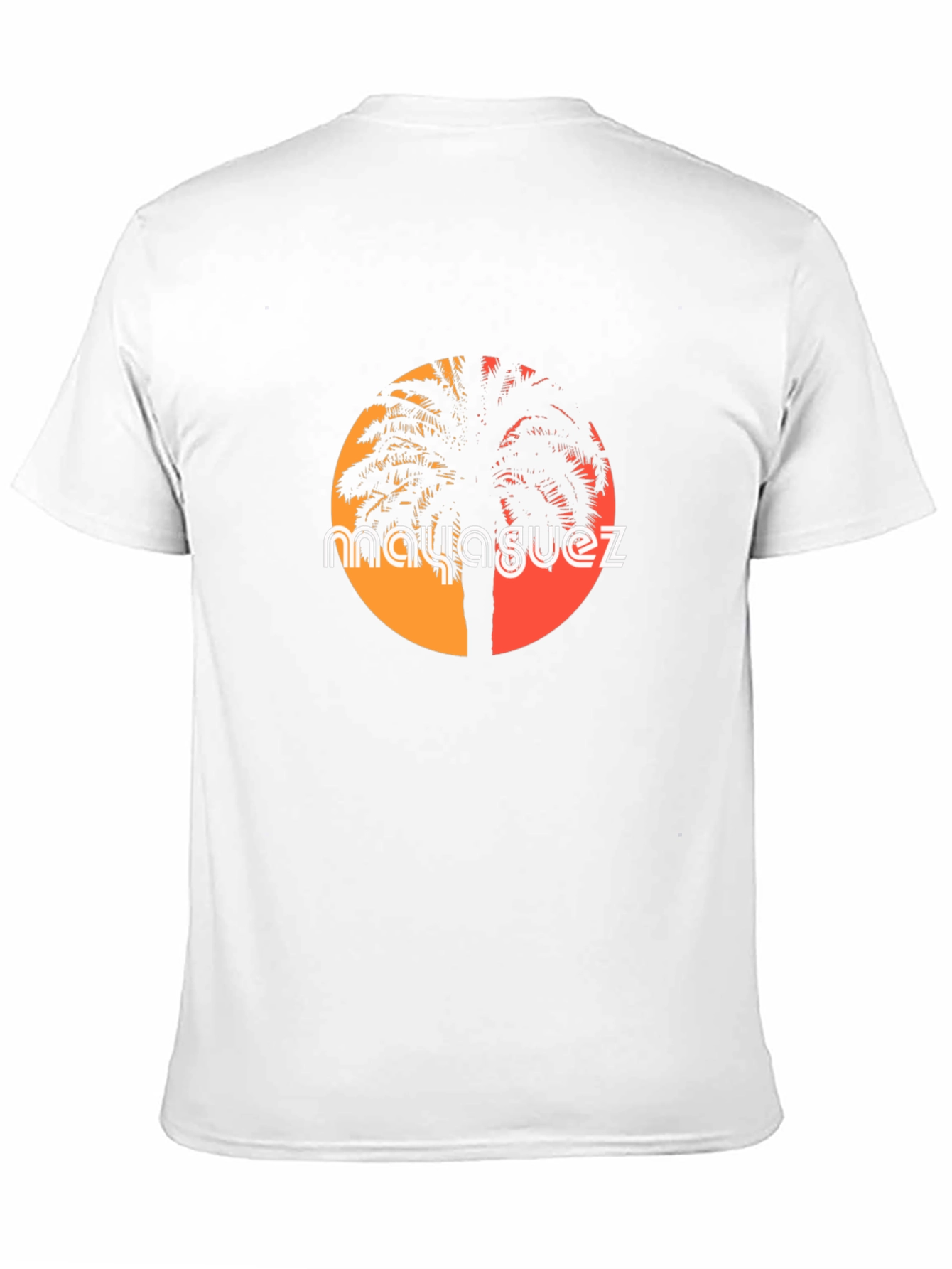 Mayaguez Palm Tree Sunset Graphic Tee - Black T-Shirt