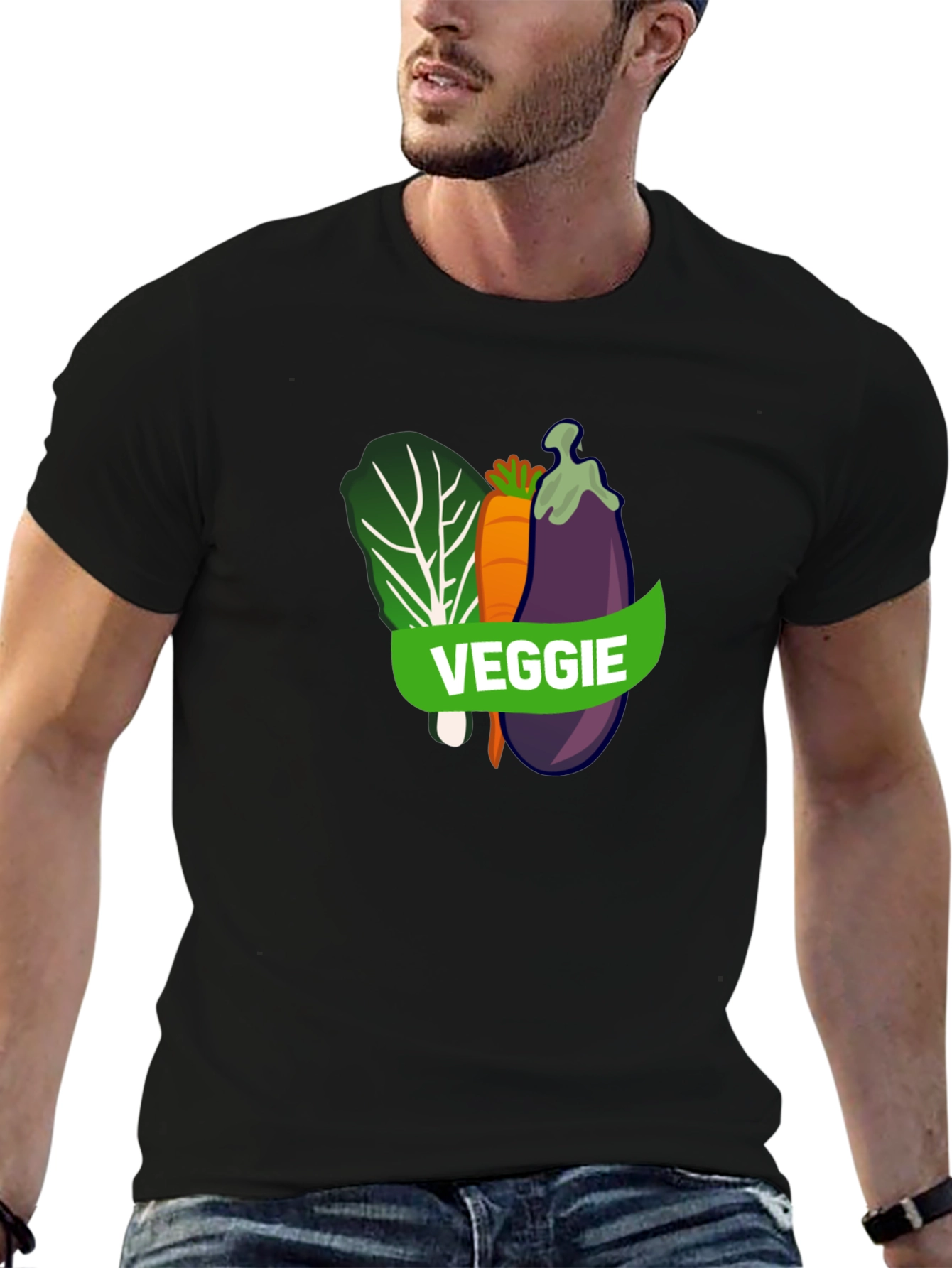 Veggie T-Shirt - Black Vegan Tee