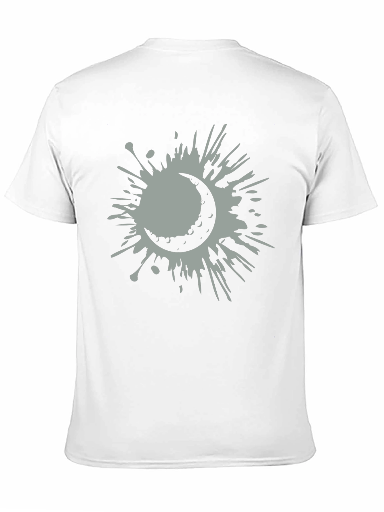 Crescent Moon Splatter Tee - Stylish Graphic T-Shirt