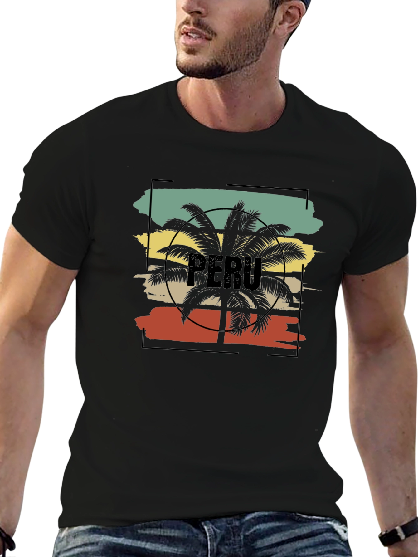 Peru Palm Tree T-Shirt - Vacation Vibes