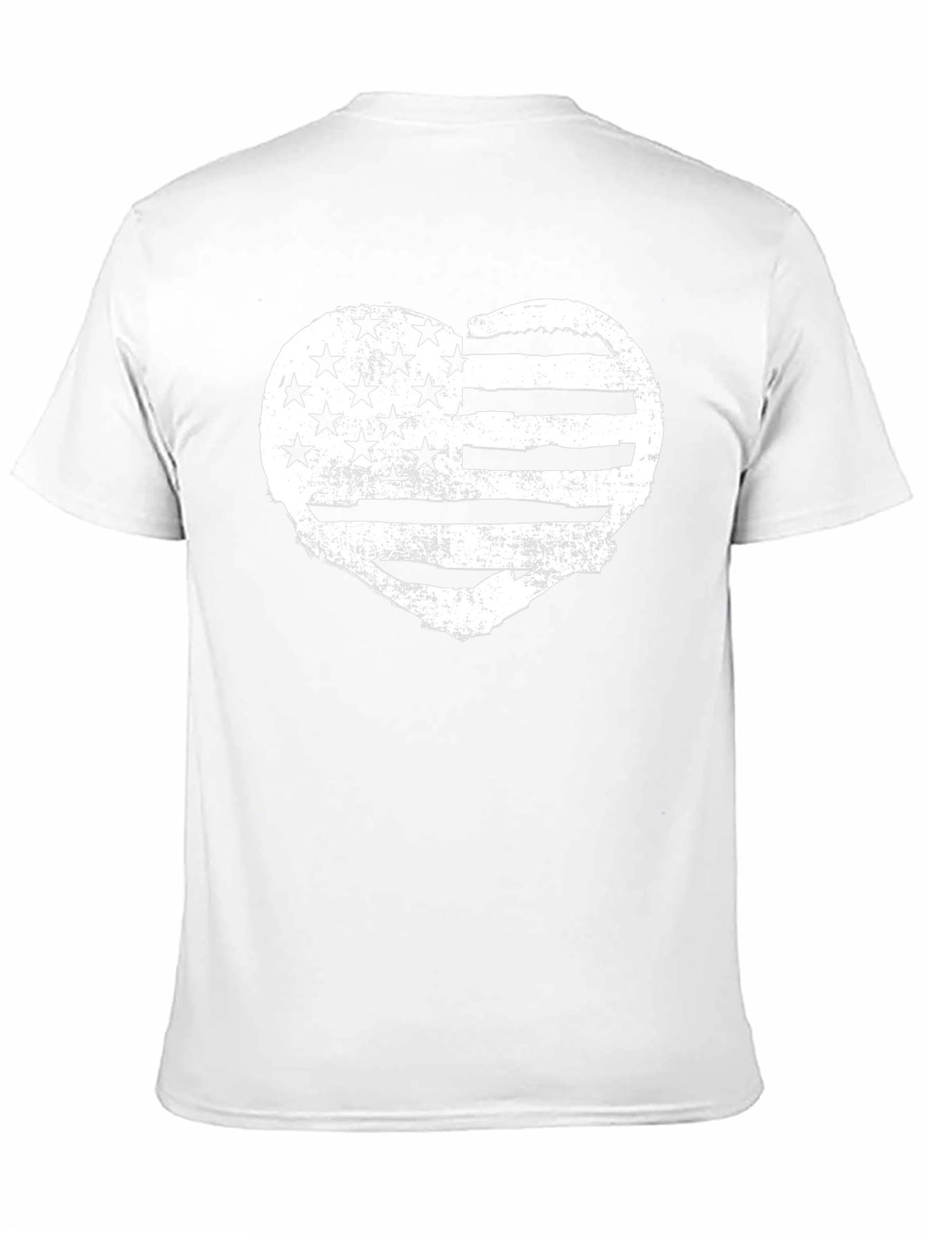 American Flag Heart Graphic T-Shirt - Patriotic Tee