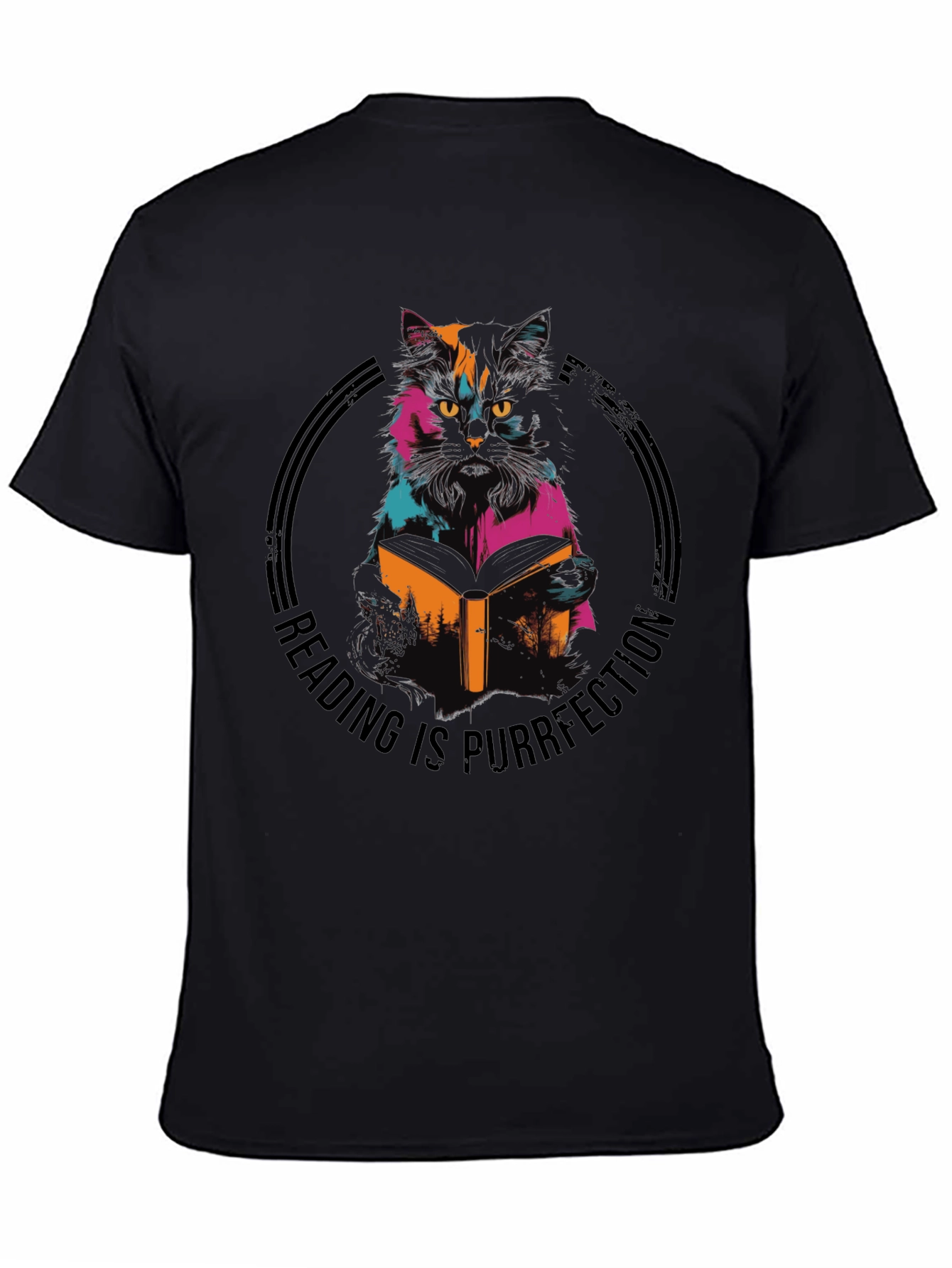 Reading Cat T-Shirt - Purrfection Tee