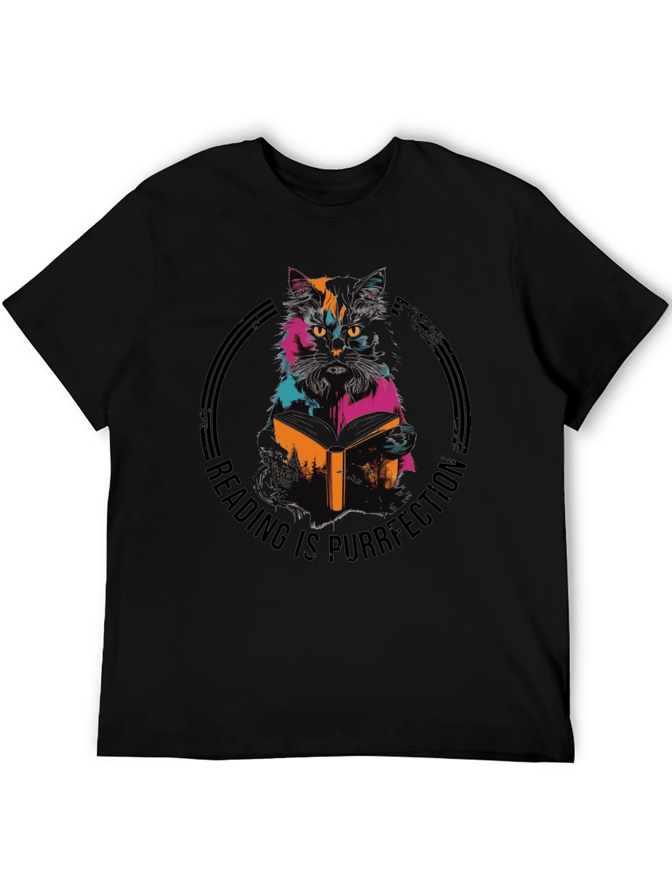 Reading Cat T-Shirt - Purrfection Tee