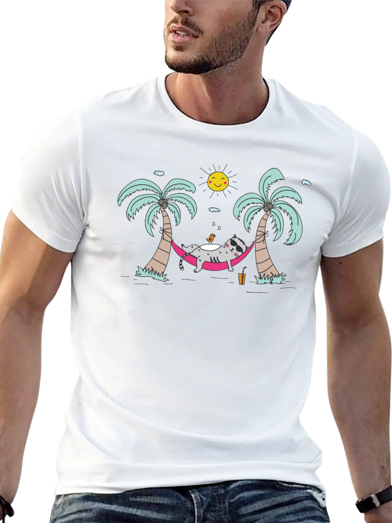 Relaxed Raccoon Hammock Tee