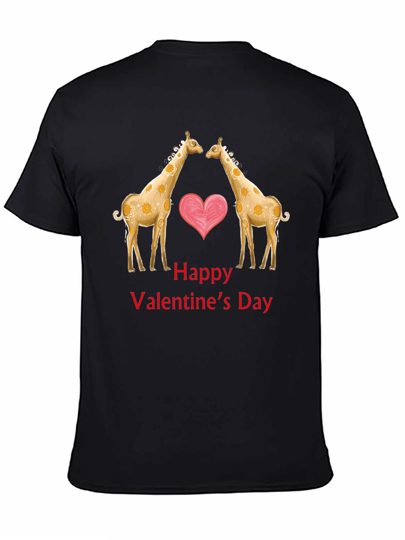 Valentines Day Giraffe Love T-Shirt