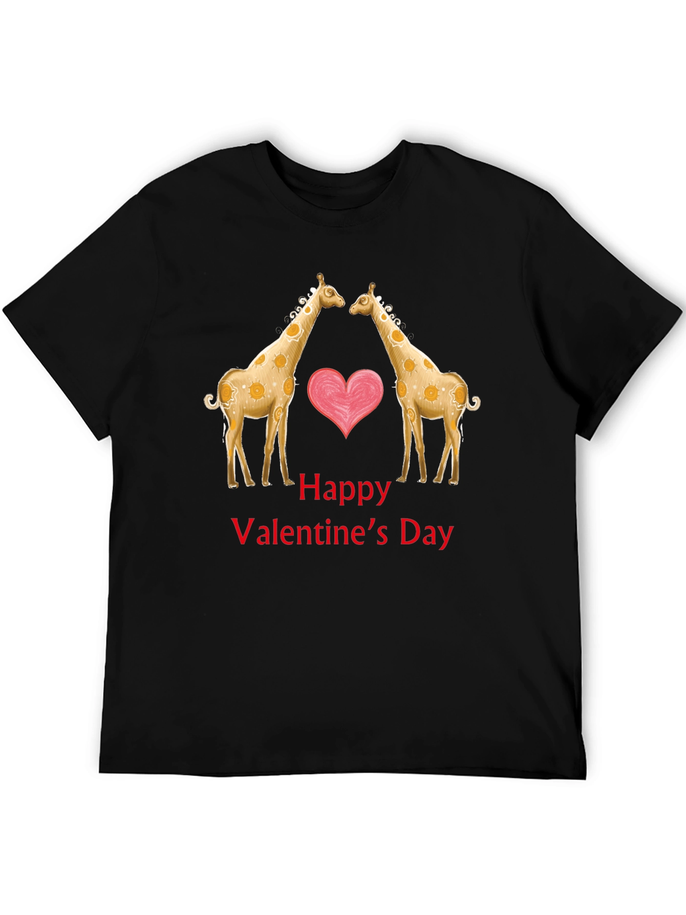 Valentines Day Giraffe Love T-Shirt