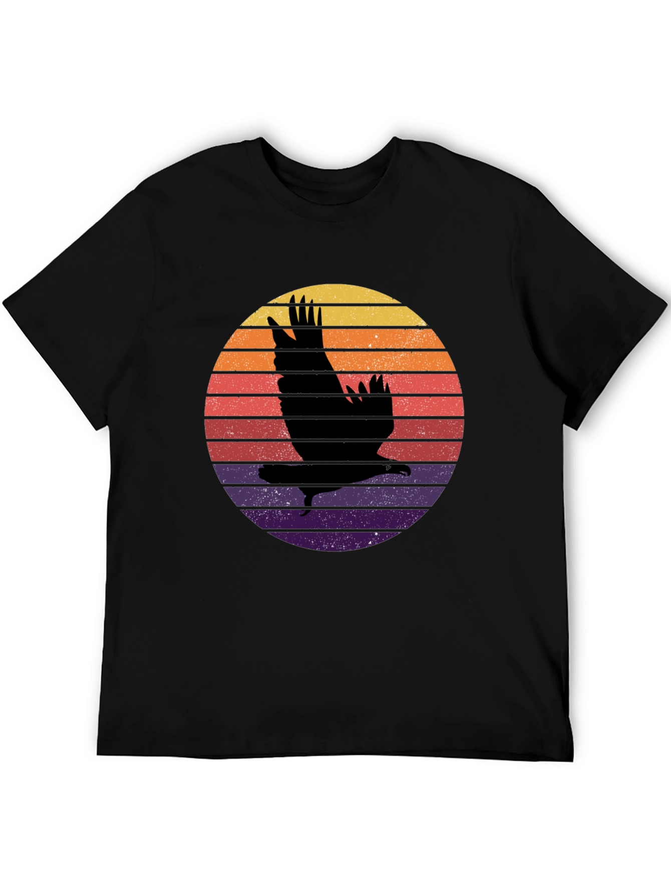 Eagle Sunset Graphic T-Shirt