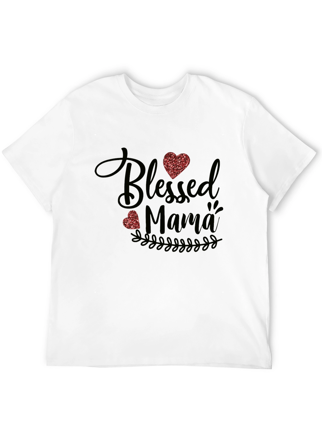 Blessed Mama Graphic Tee - Trendy Mom Shirt
