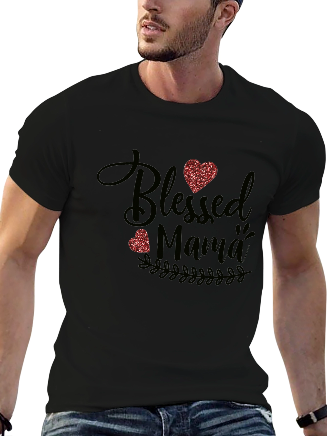 Blessed Mama Graphic Tee - Trendy Mom Shirt