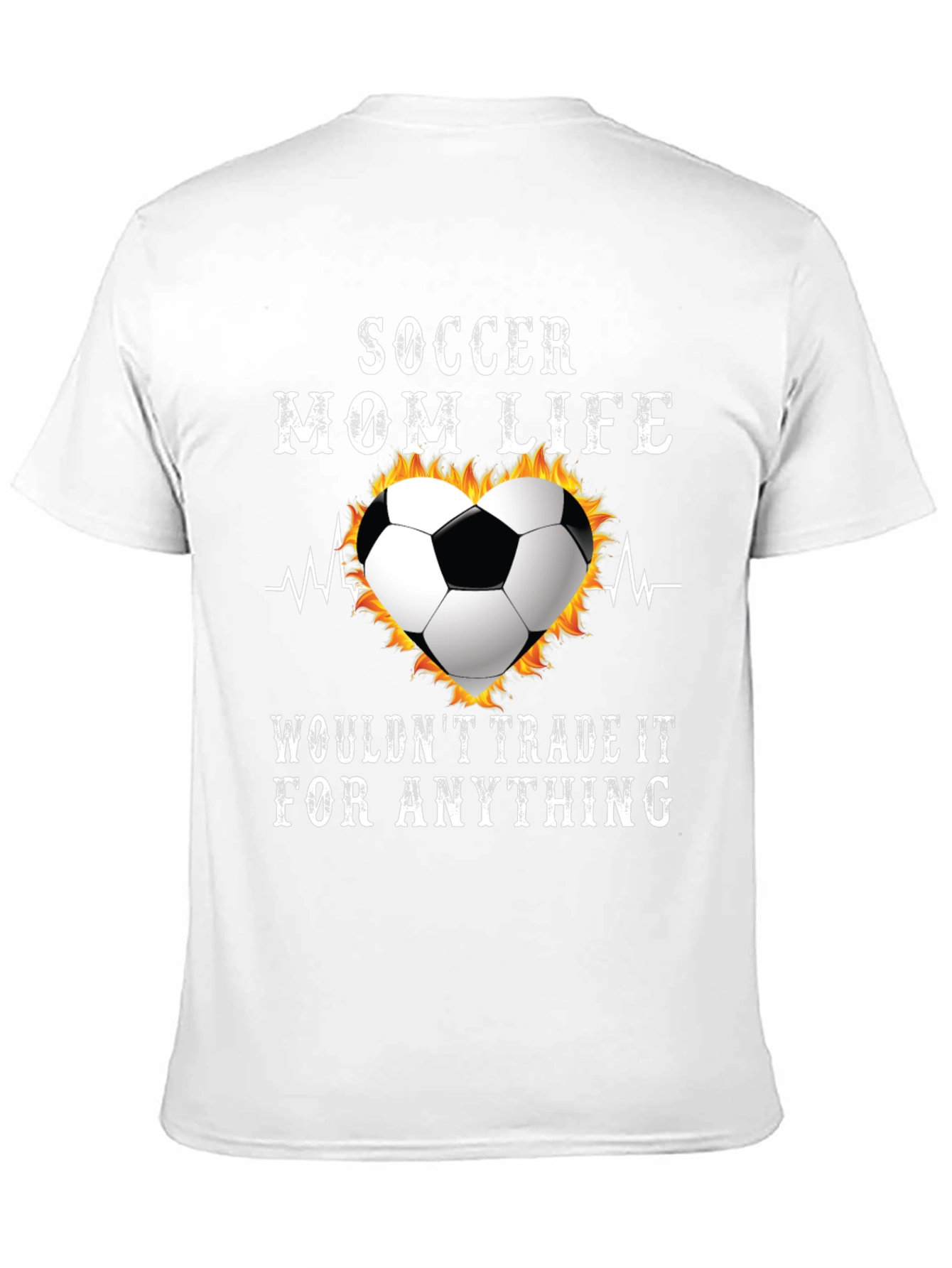 Soccer Mom Life T-Shirt - Heartbeat Ball Tee