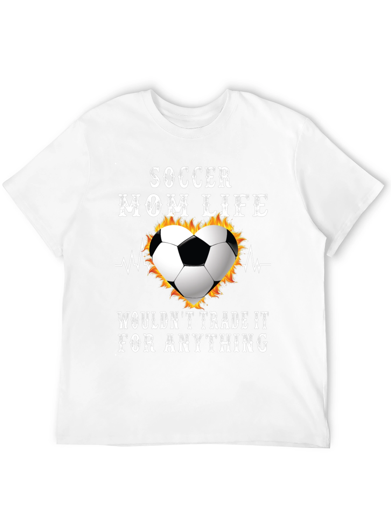 Soccer Mom Life T-Shirt - Heartbeat Ball Tee