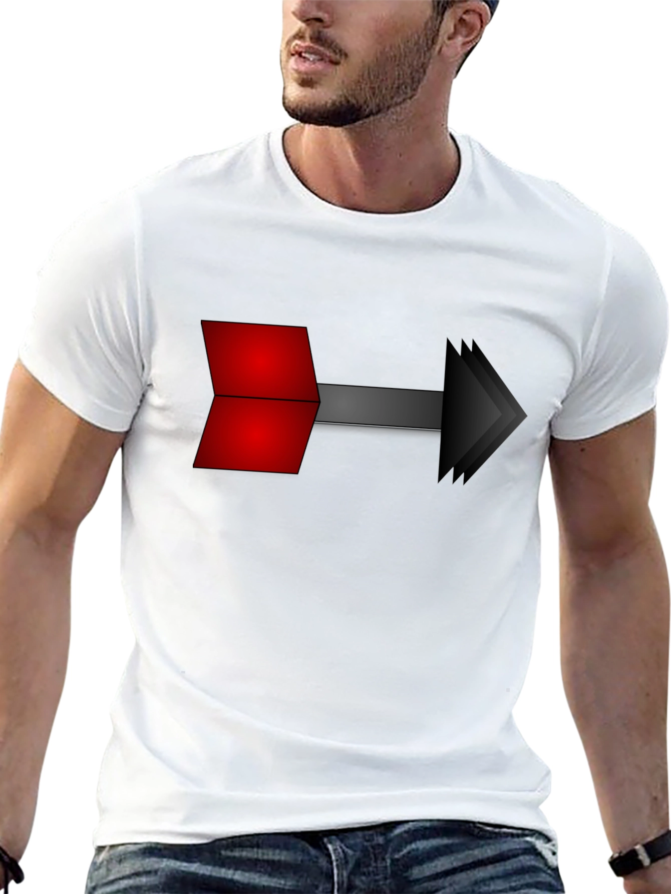 Arrow Graphic Black T-Shirt